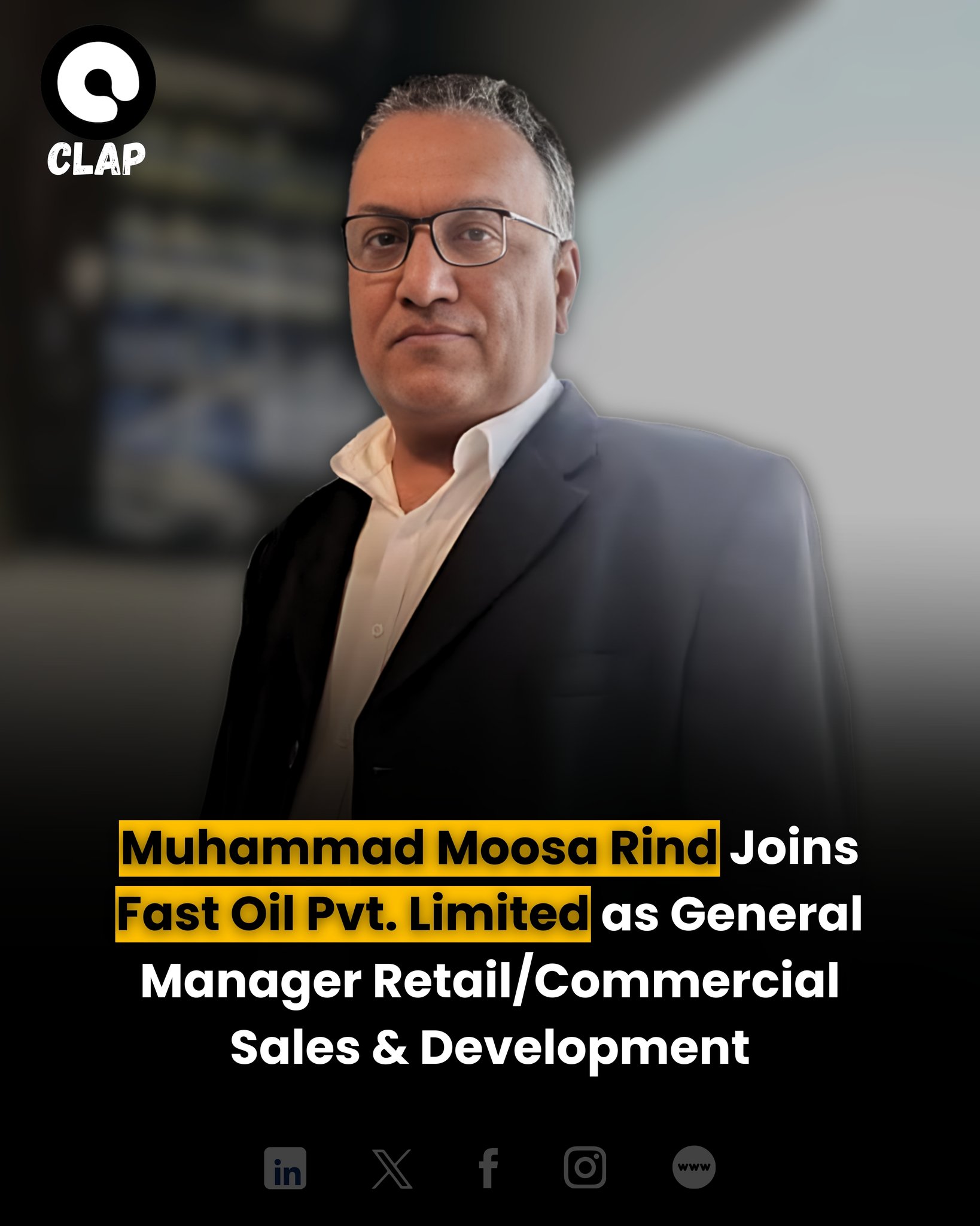 Clap - Muhammad Moosa Rind has stepped into a new leadership role as ...