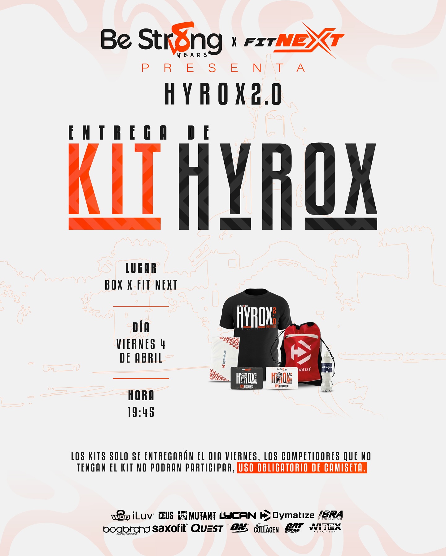 Be - 🎽 Entrega de Kits – HYROX 2.0 🔥 📅 Viernes 4 de abril 📍 @x.fitnext ...
