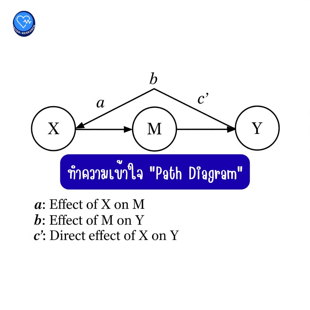 ทำวิจัยจบง่าย - Path Diagram คืออะไรนะ? 🤔 คิดง่ายๆ ว่า Path Diagram ก็ ...