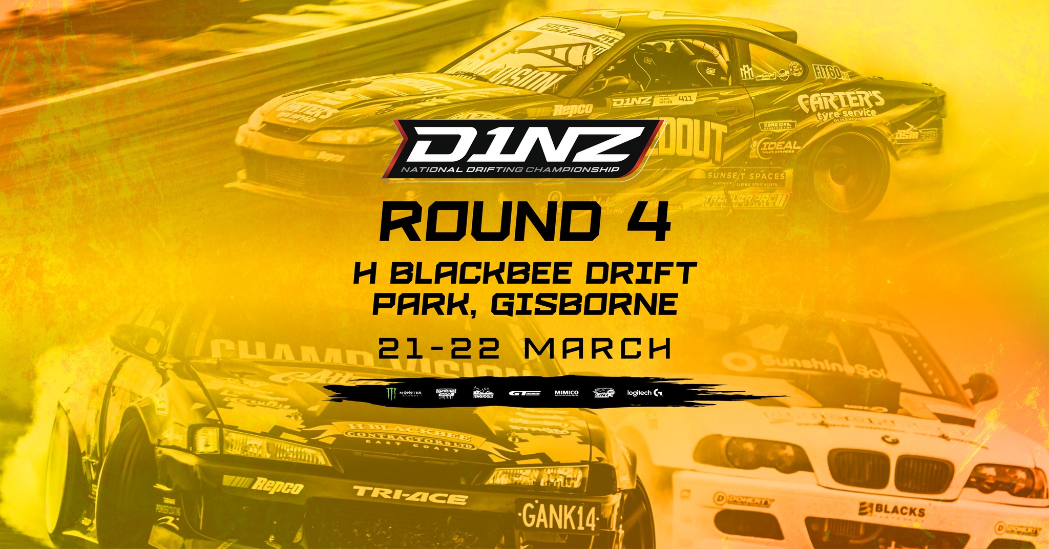 D1NZ 2026 Championship: Round 4 H Blackbee Drift Park, Gisborne