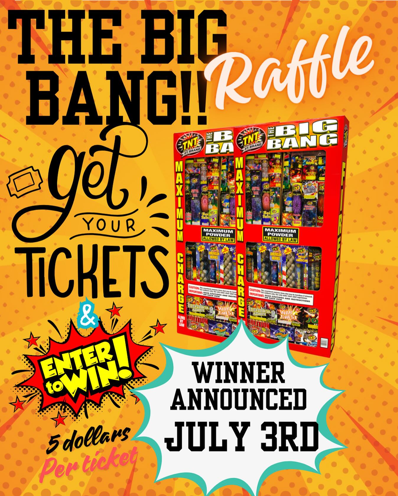 🎇 BIG RAFFLE ALERT! 🎇 We’re raffling the Big Bang Box 💥 (worth $800 ...