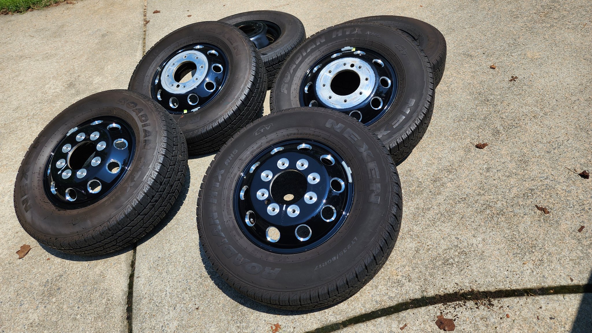 2019-2024 RAM Night Edition Dually Wheels with Tires and TPMS - Car ...