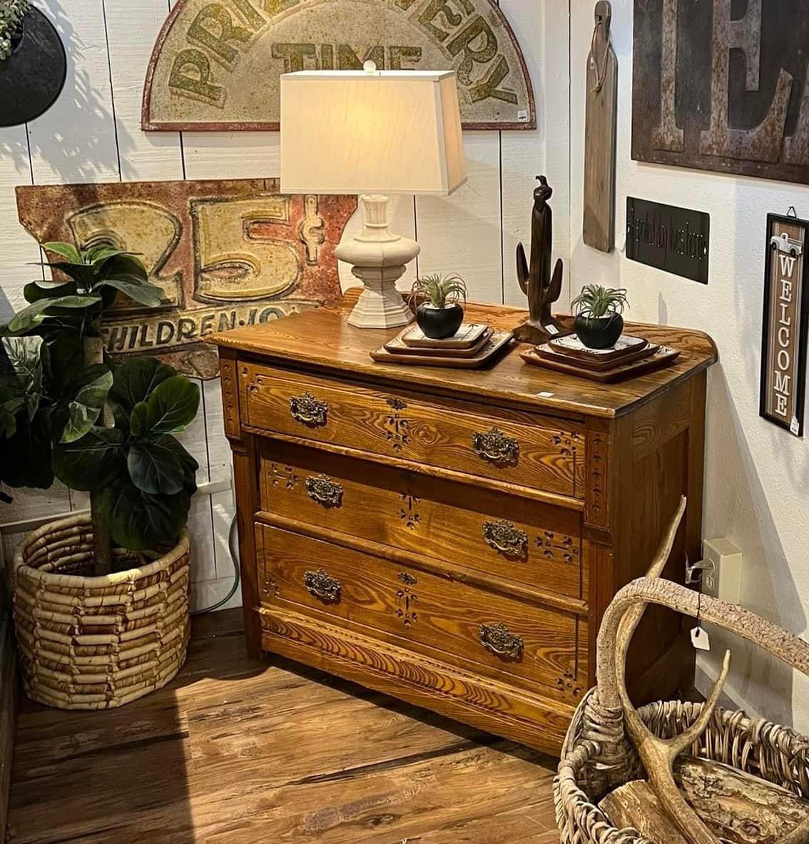 vintage eastlake dresser w/Mirror Victorian Eastlake Antique Marble Top