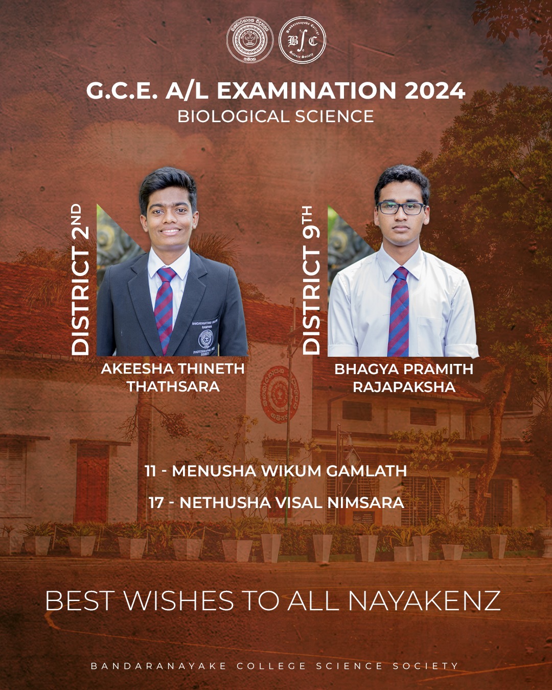Bandaranayake... - Bandaranayake College Science Society
