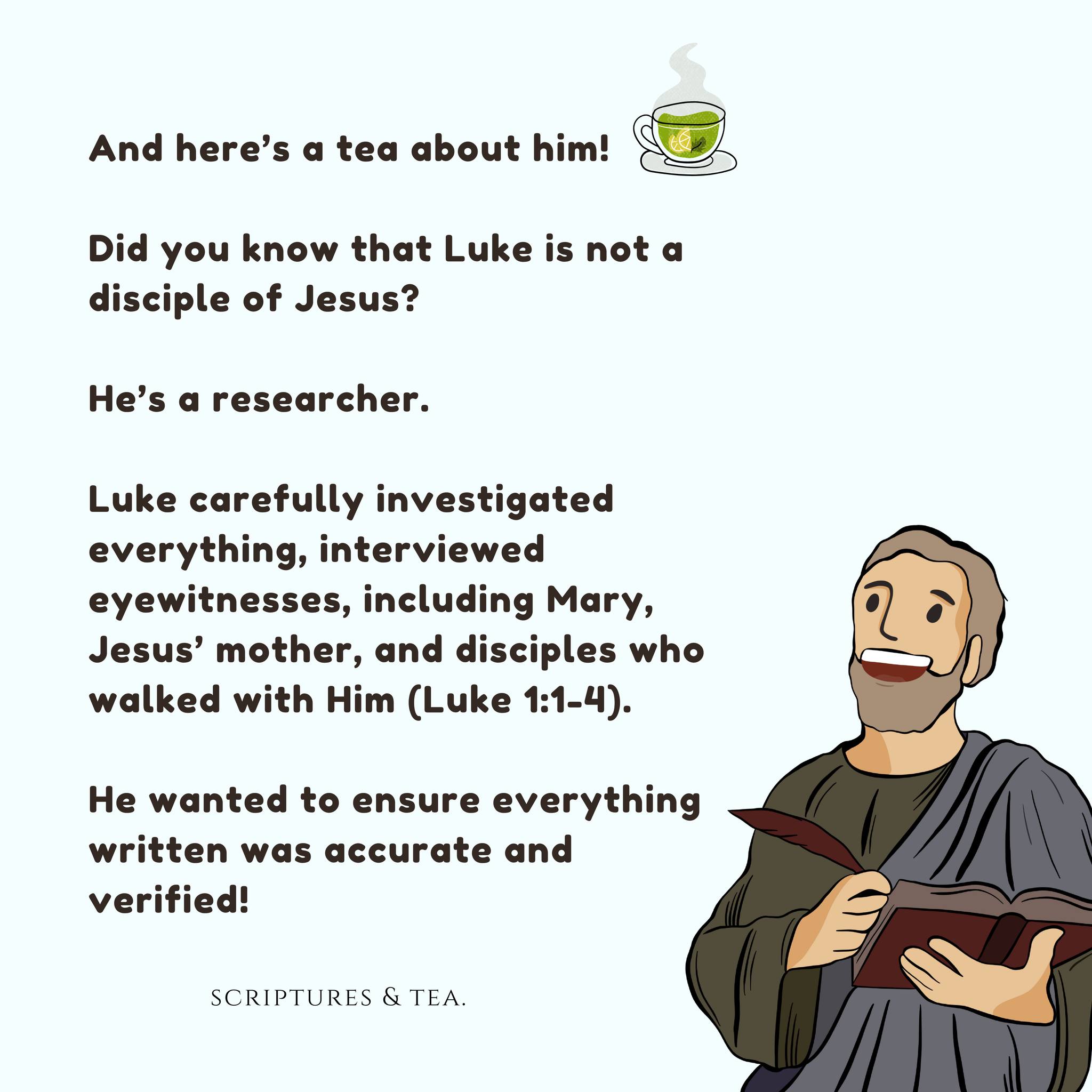 Scriptures & tea.