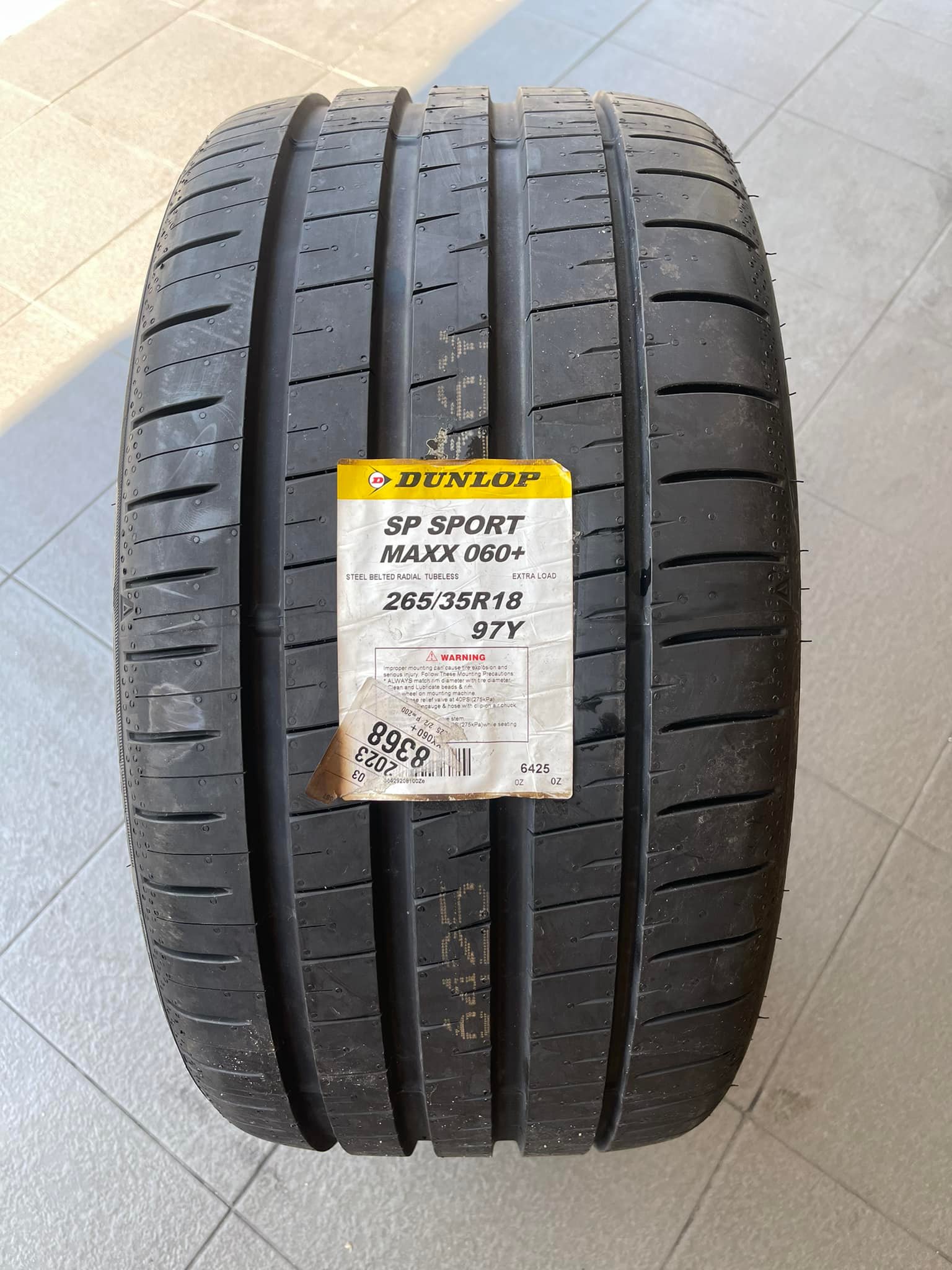265/35/18 DUNLOP SPORT MAXX 060+ YEAR 2024 . . 1pcs Rm886 (Free