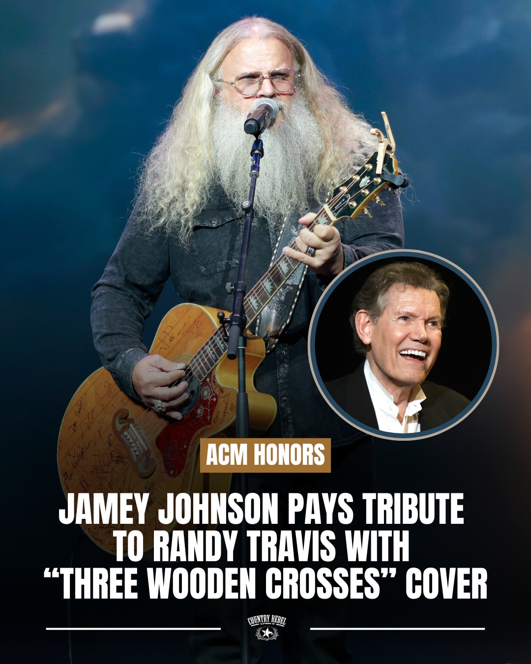 Randy Travis was presented with the ACM Milestone Award during
