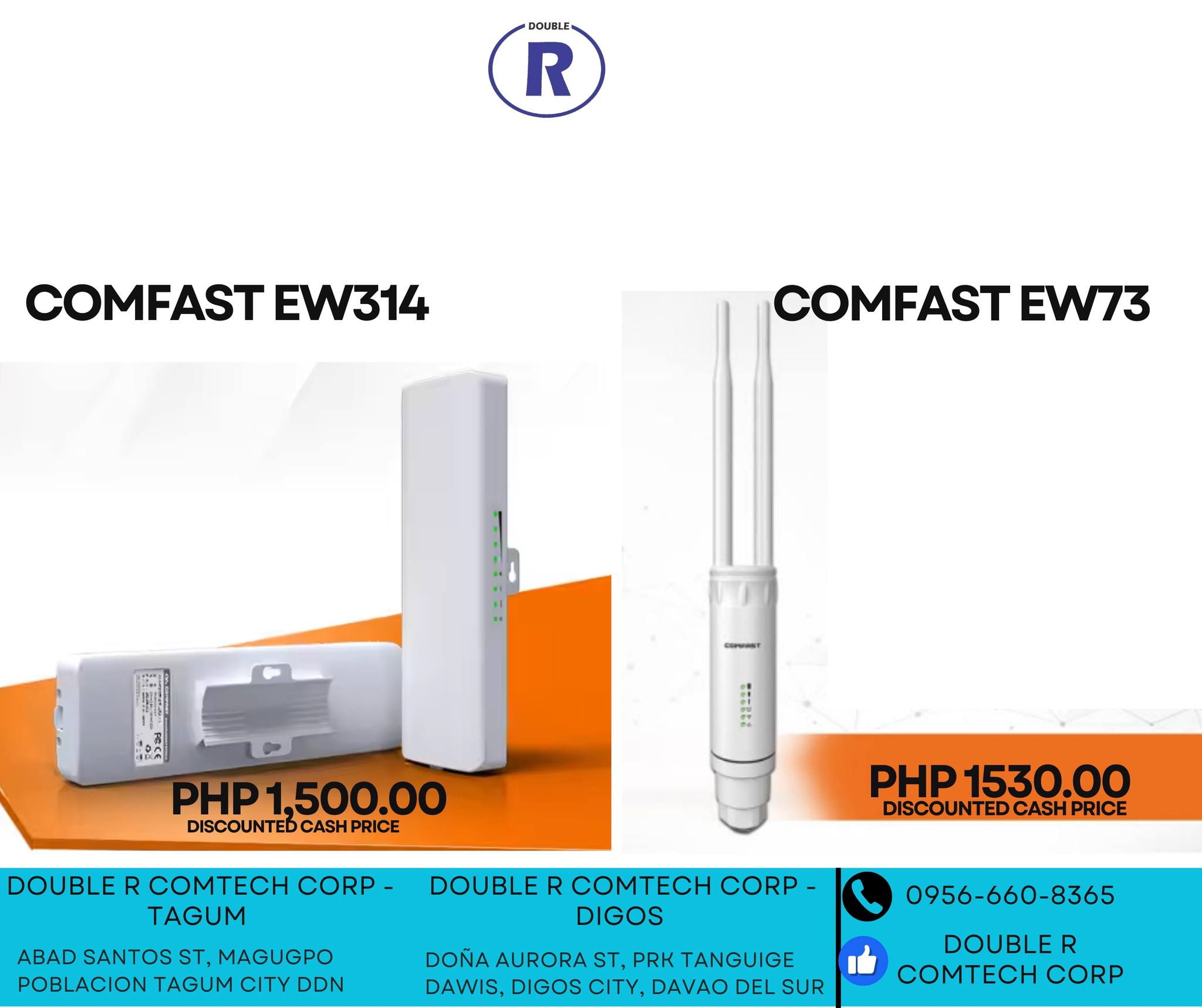 Double R Comtech Corp. - NEW STOCK ARRIVED COMFAST EW314 COMFAST EW73 ...