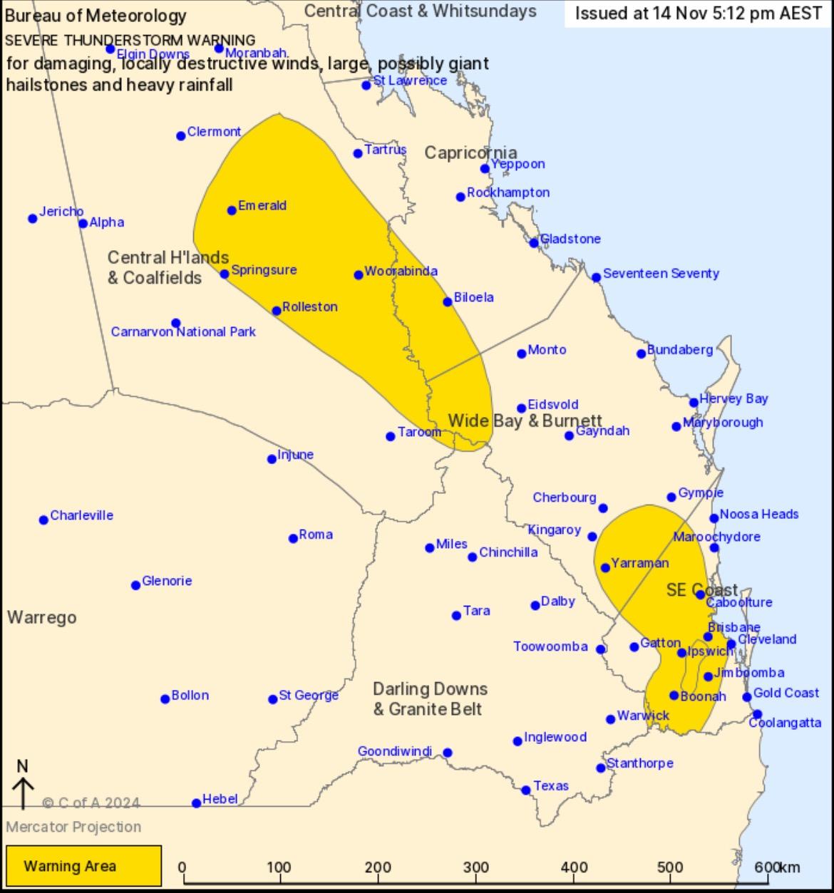ABC Capricornia - ⛈️ Severe Weather ⛈️ DAMAGING WINDS and...