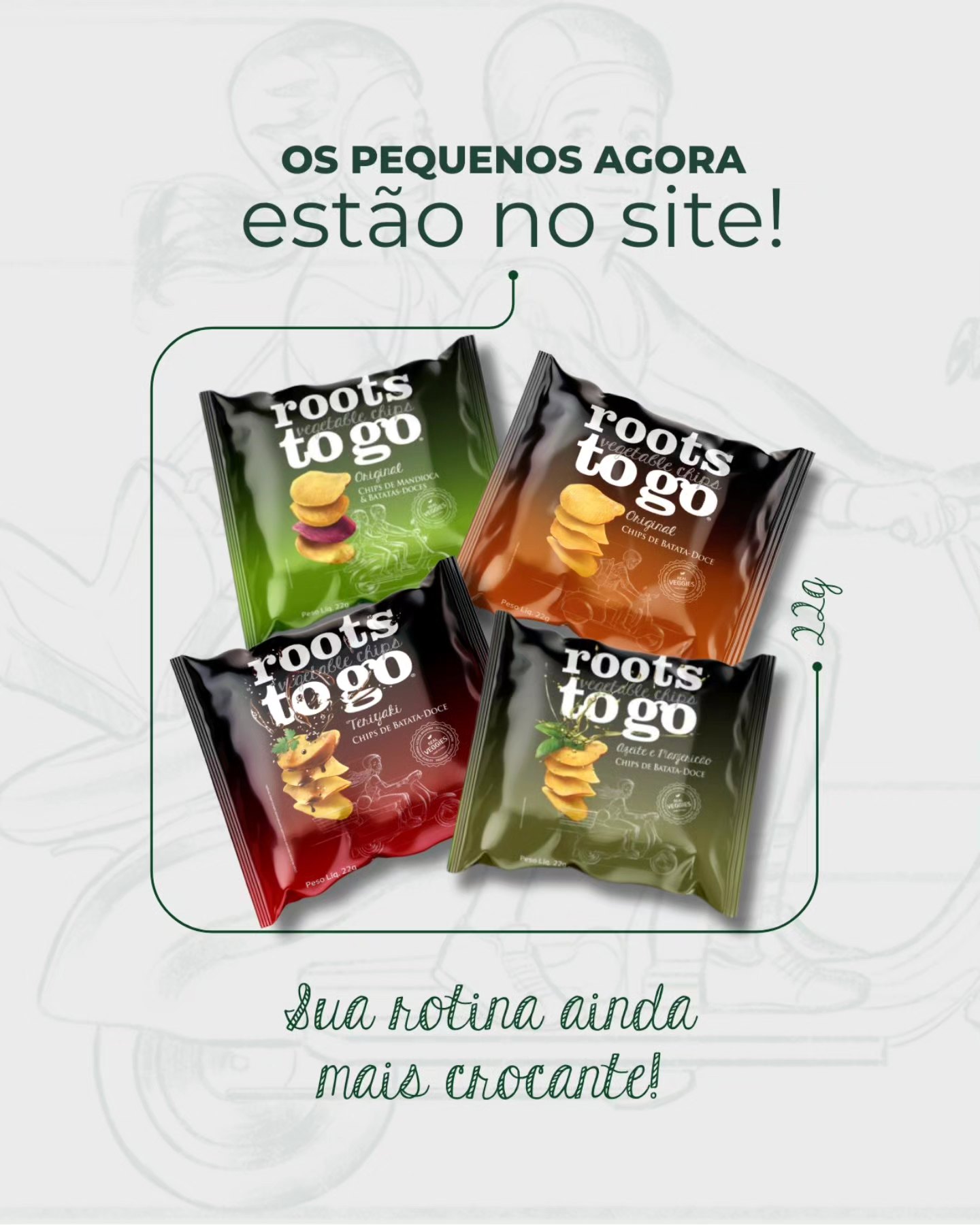 Roots - Agora ficou ainda mais fácil garantir seus snacks favoritos! 🌱 ...