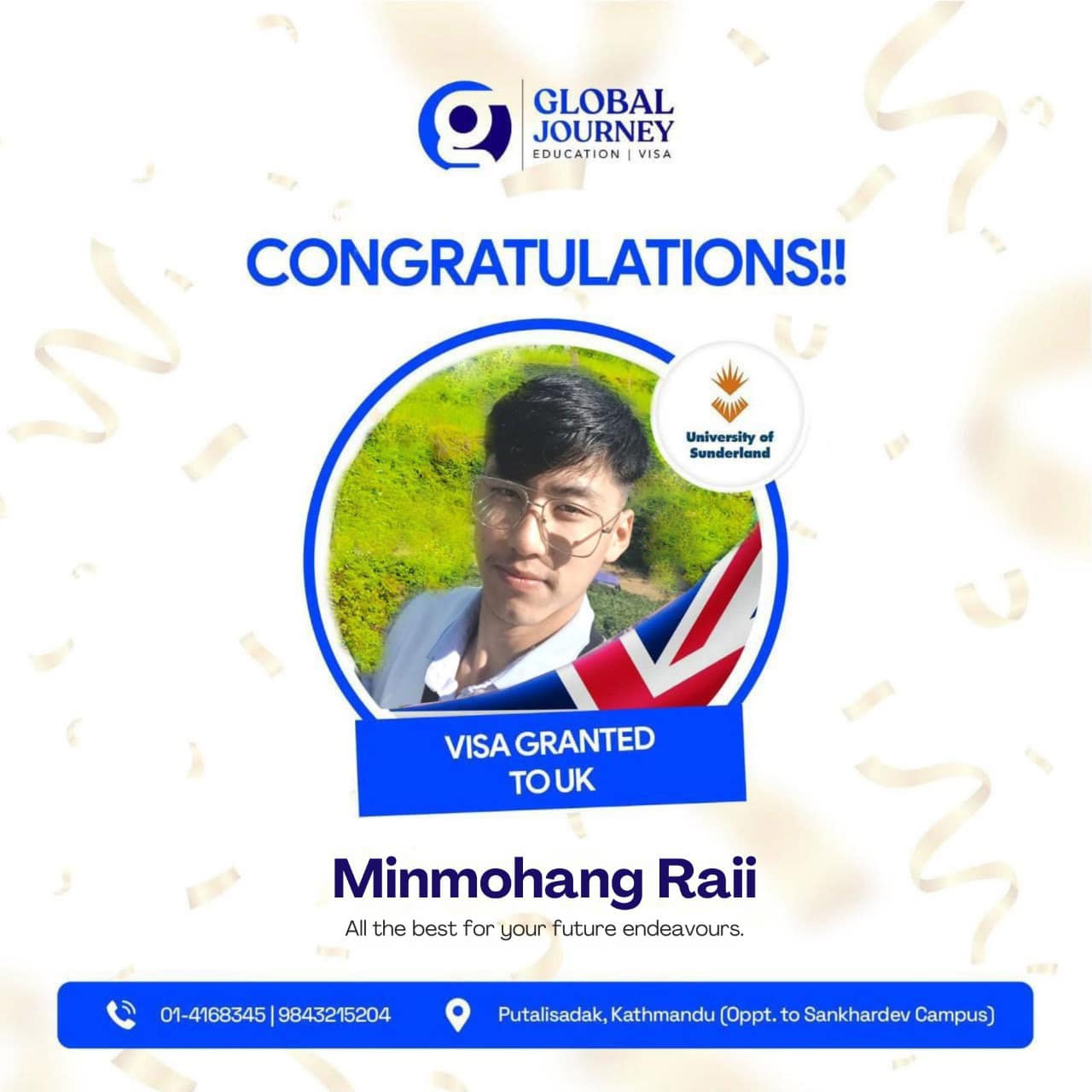 Global - Congratulations Minmohang Rai. We are thrilled to announce ...