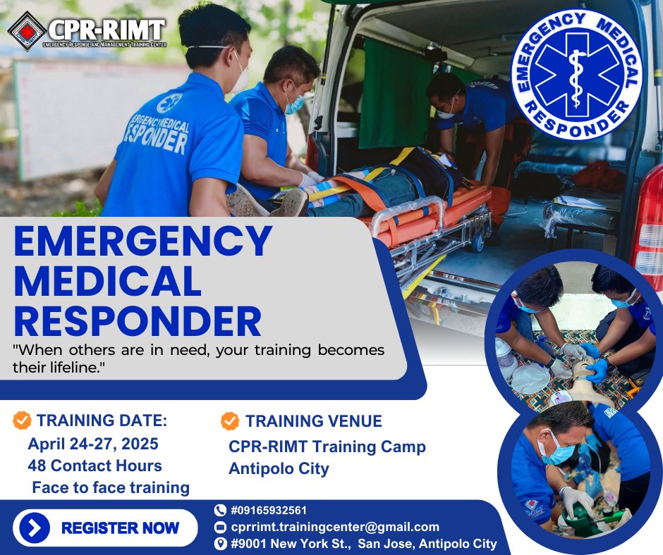 CPR RIMT Emergency Response and Management Training Center | Antipolo