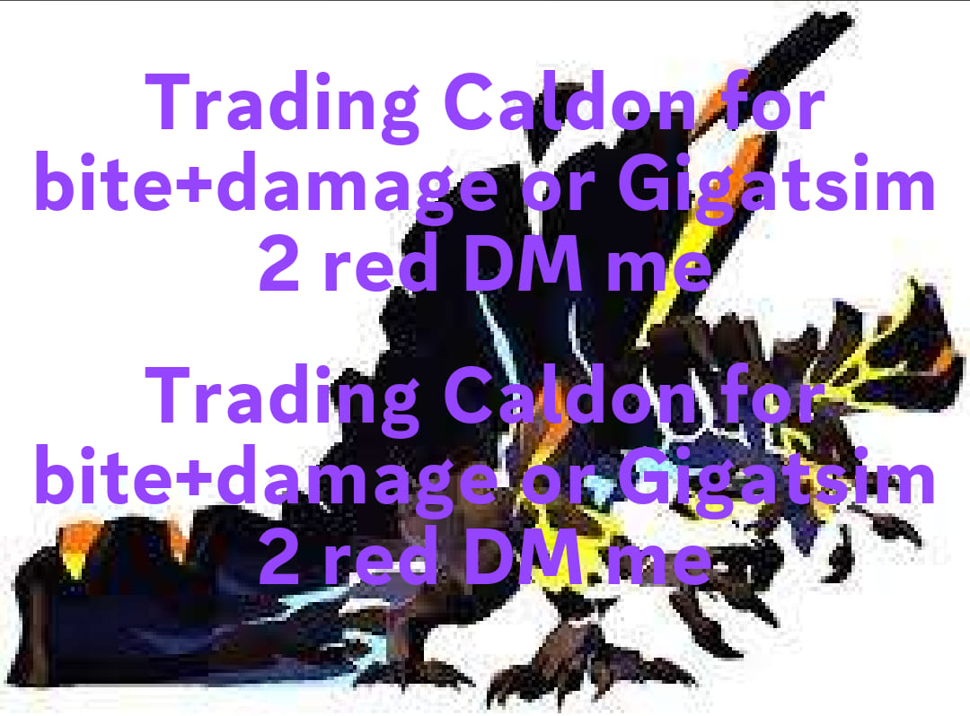 🐉Creatures of Sonaria 🐉 | Caldon for 2 red traits or 2 red gigantism