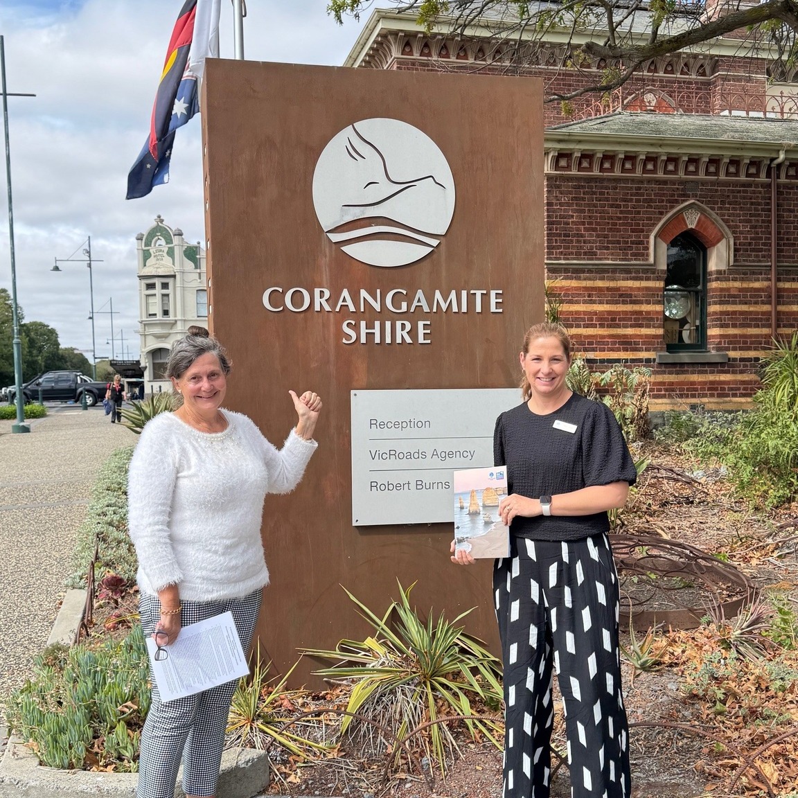 Corangamite - Yesterday Mayor Kate Makin and CEO David Rae had the ...