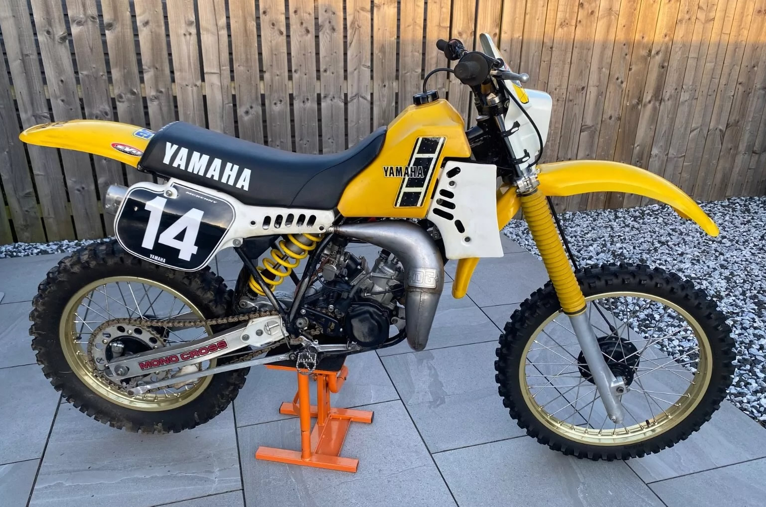 Ad - Very tidy looking road registered 1985 Yamaha TY125 trials 