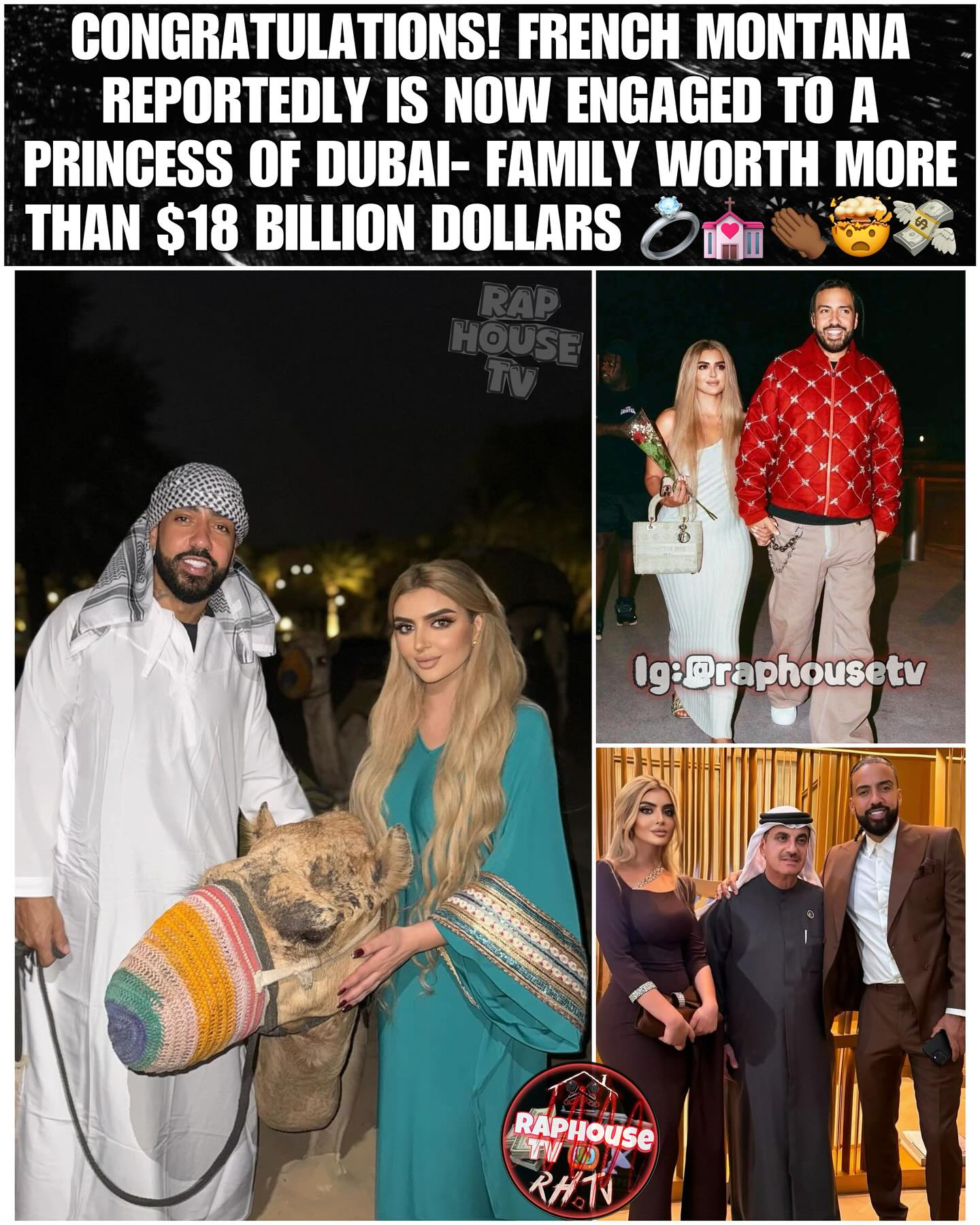 Raphouse - French Montana is officially engaged to Dubai’s Princess ...