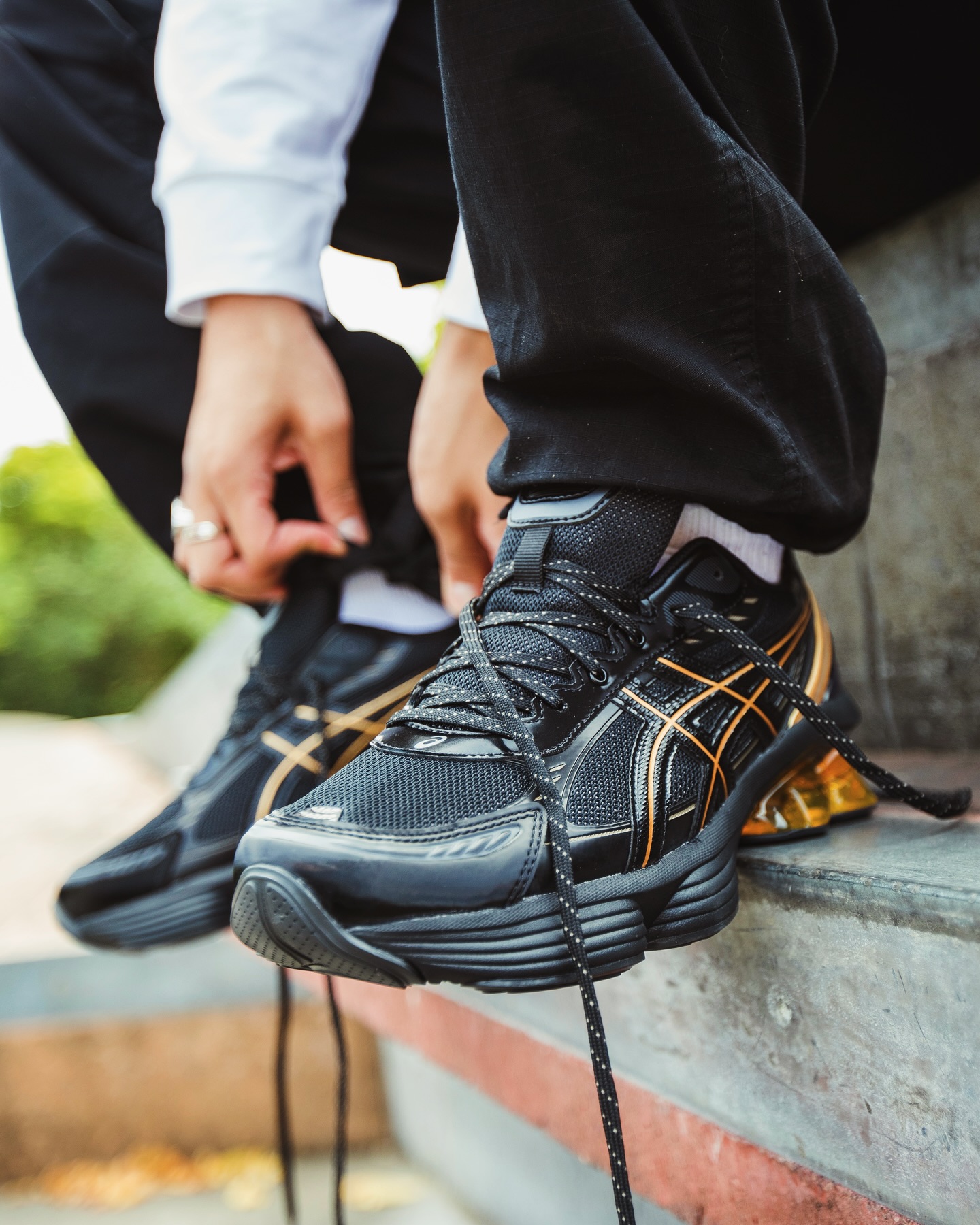 The ASICS GEL-Kinetic Fluent™ takes inspiration from iconic