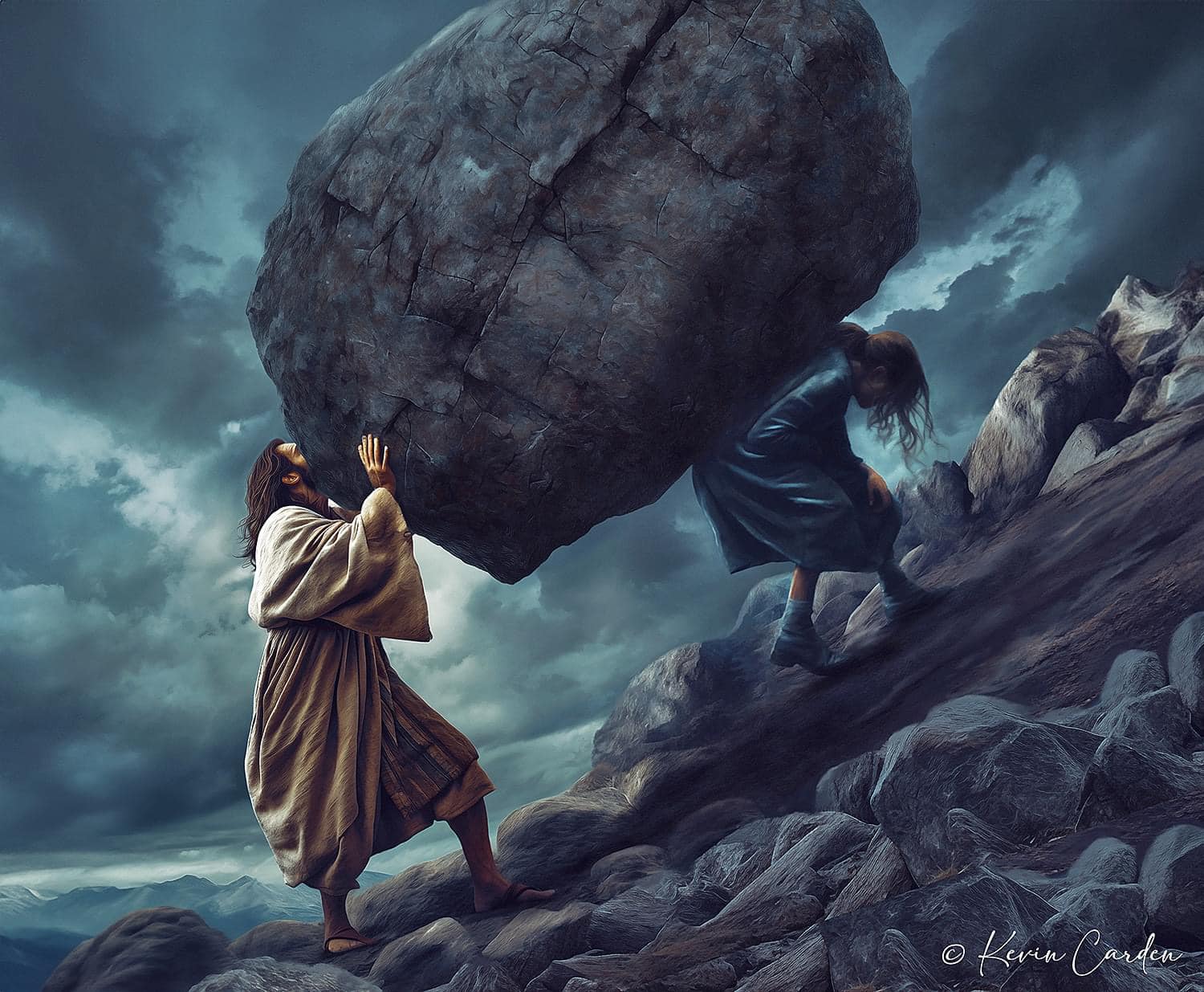 Christian - Photoshop of the day - You don't have to do this alone ...