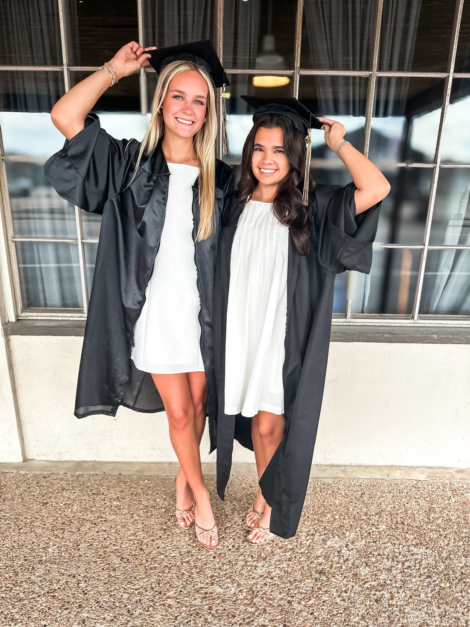 white dress to wear under graduation gown season is almost here, and we've got your look covered! Find the perfect your cap and and celebrate in style. No stress, just stunning—BAM has Sweet 16 Gowns