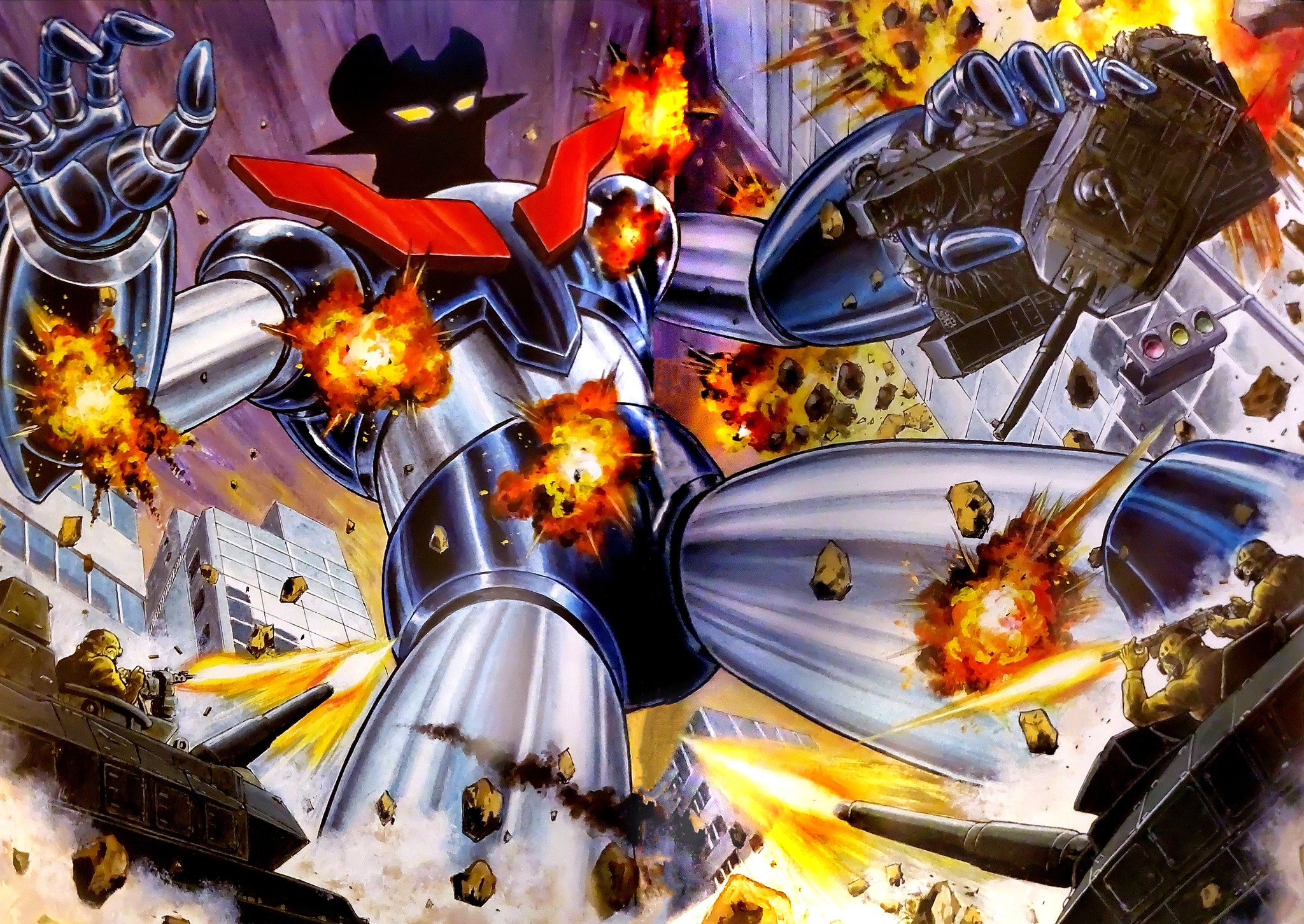 Dynamic Heroes manga crossover with Mazinger Z