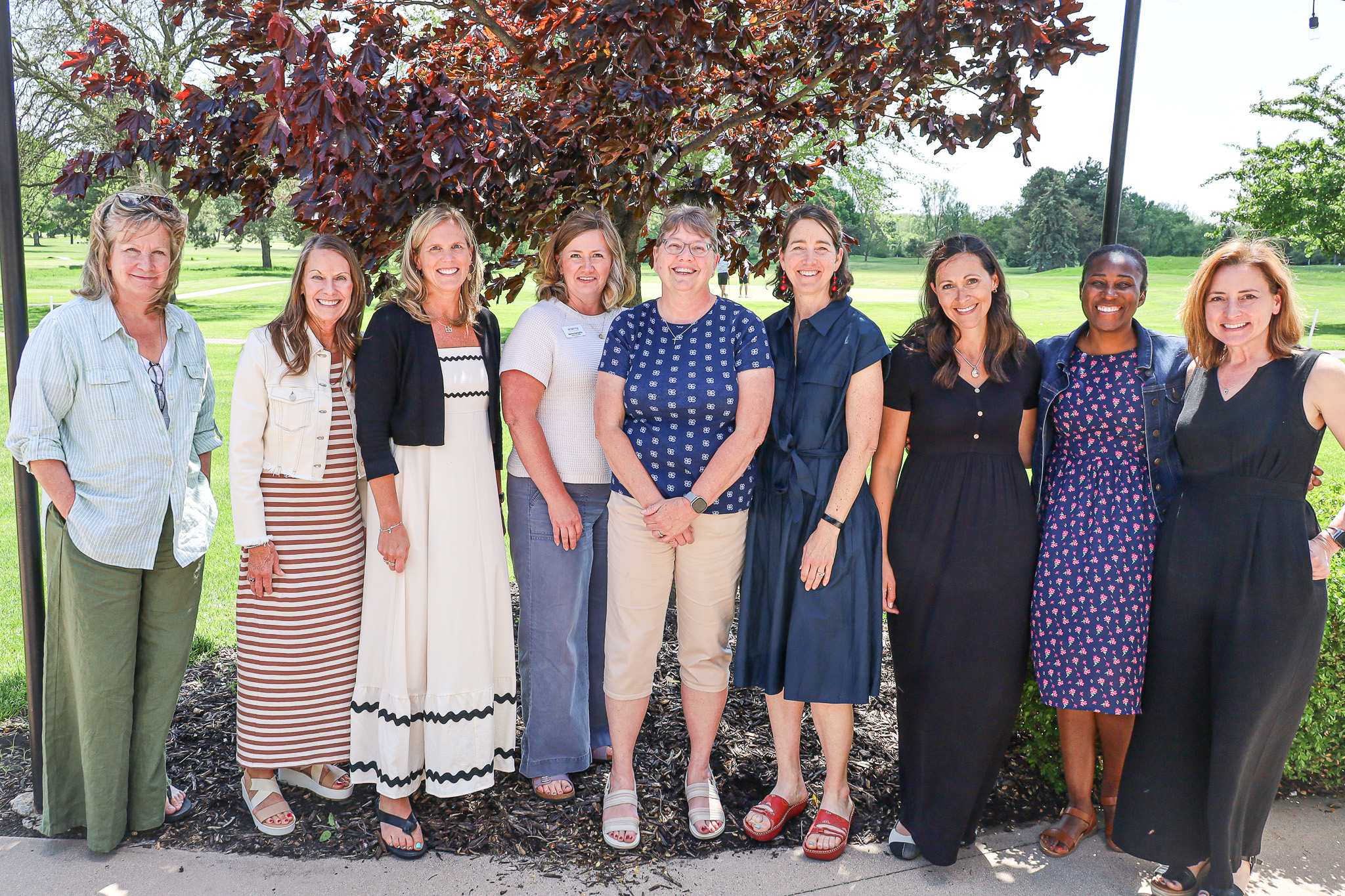 All - Staff celebrating milestones with All Belong: (from left to right ...