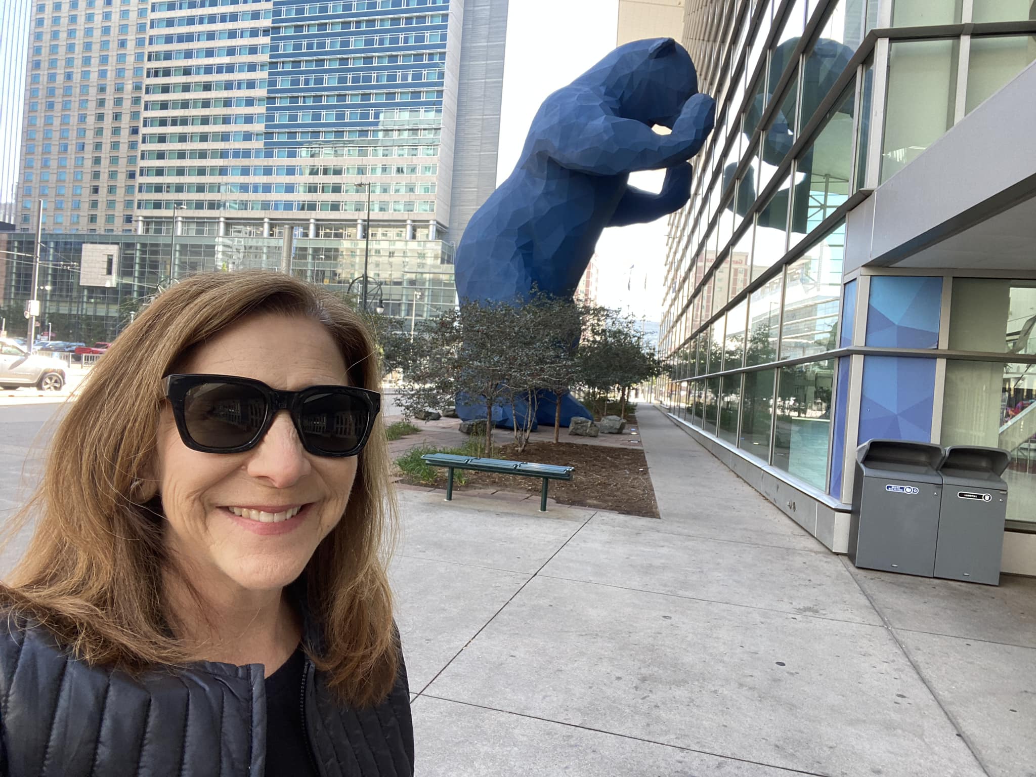 Susan - I got to size up the “big blue bear” in Denver. The sculpture ...