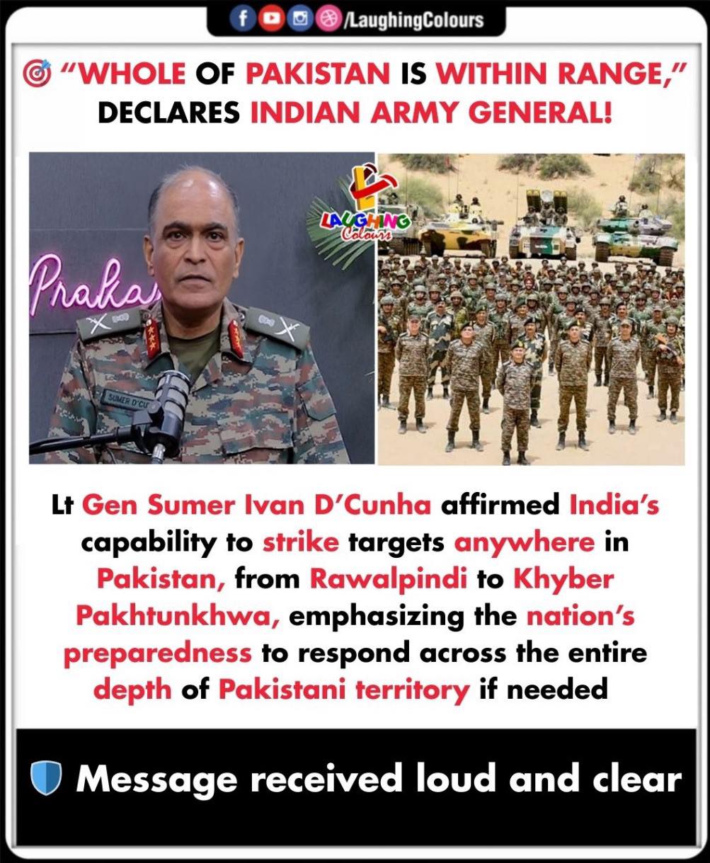 Laughing - India’s reply: crystal clear 🎯 #IndianArmy #SumerDCunha # ...