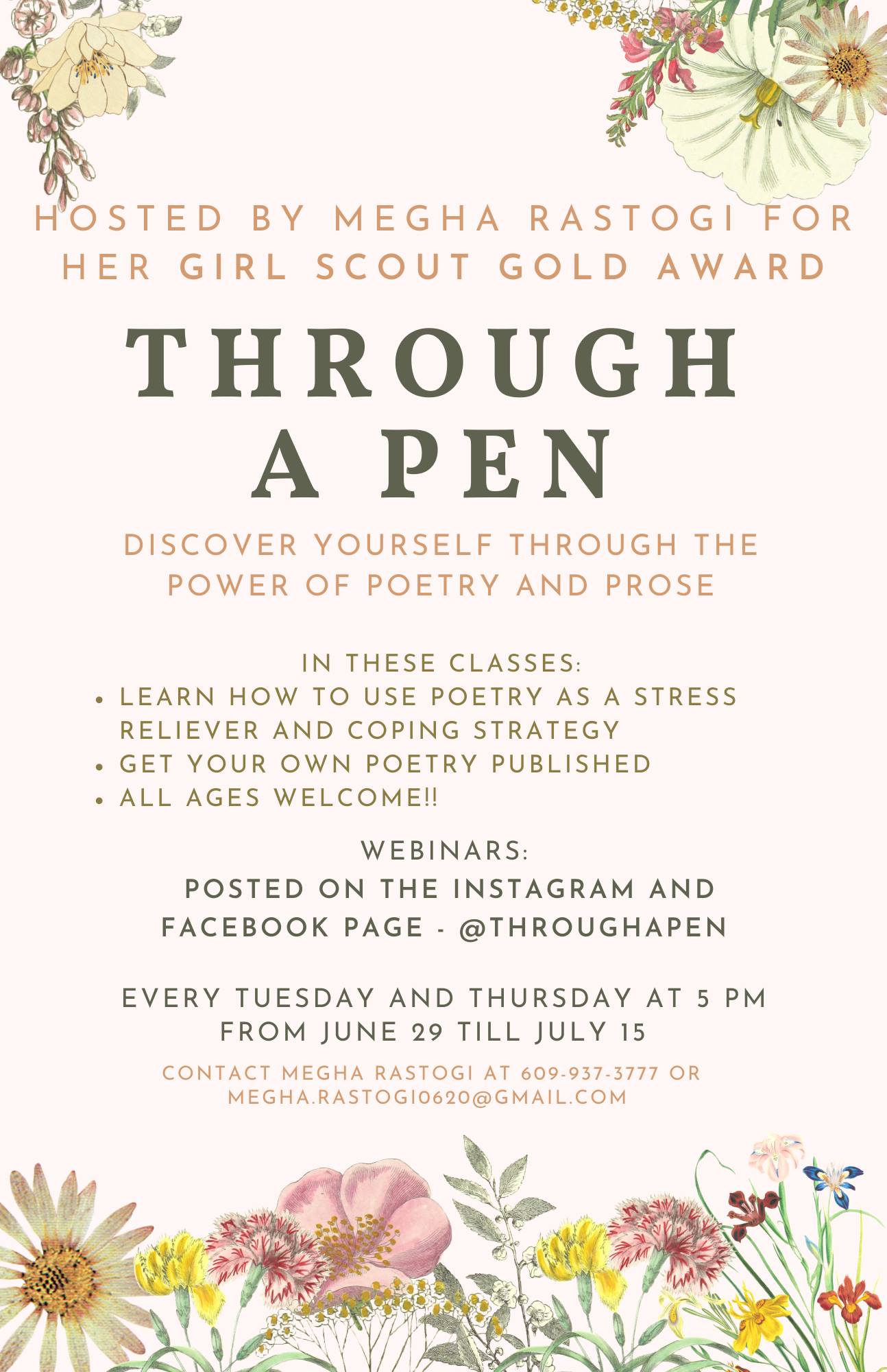 Through a Pen - Hi everyone! My name is Megha Rastogi, an...