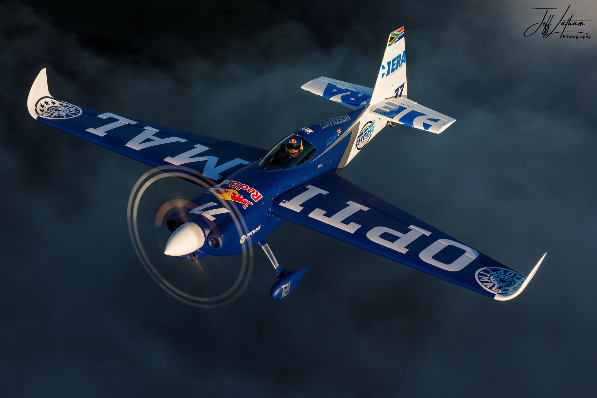 Red Bull aerobatics pilot Patrick Davidson flying his Zivko Edge