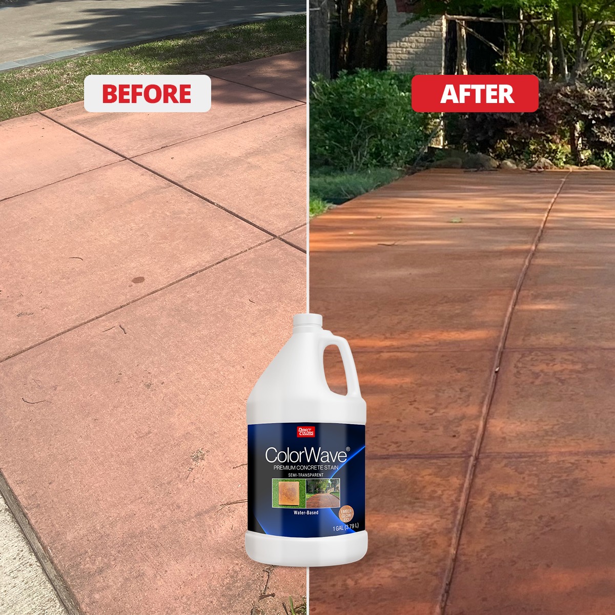 Direct - This driveway got a fresh, bold look with ColorWave in ...