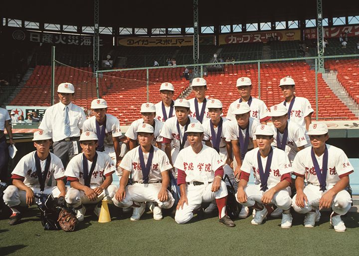 昭和62年夏の甲子園。準優勝した茨城の常総学院。木内幸男監督がいて