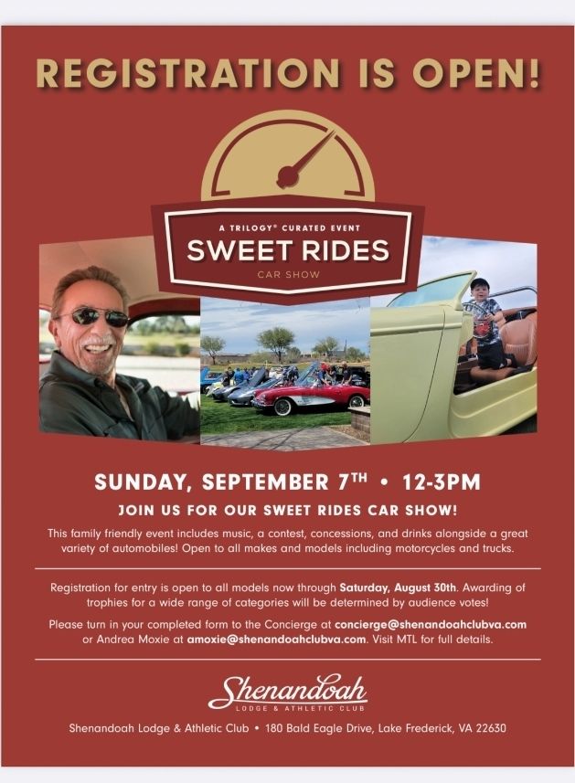Sweet Rides Car Show at Shenandoah Lodge