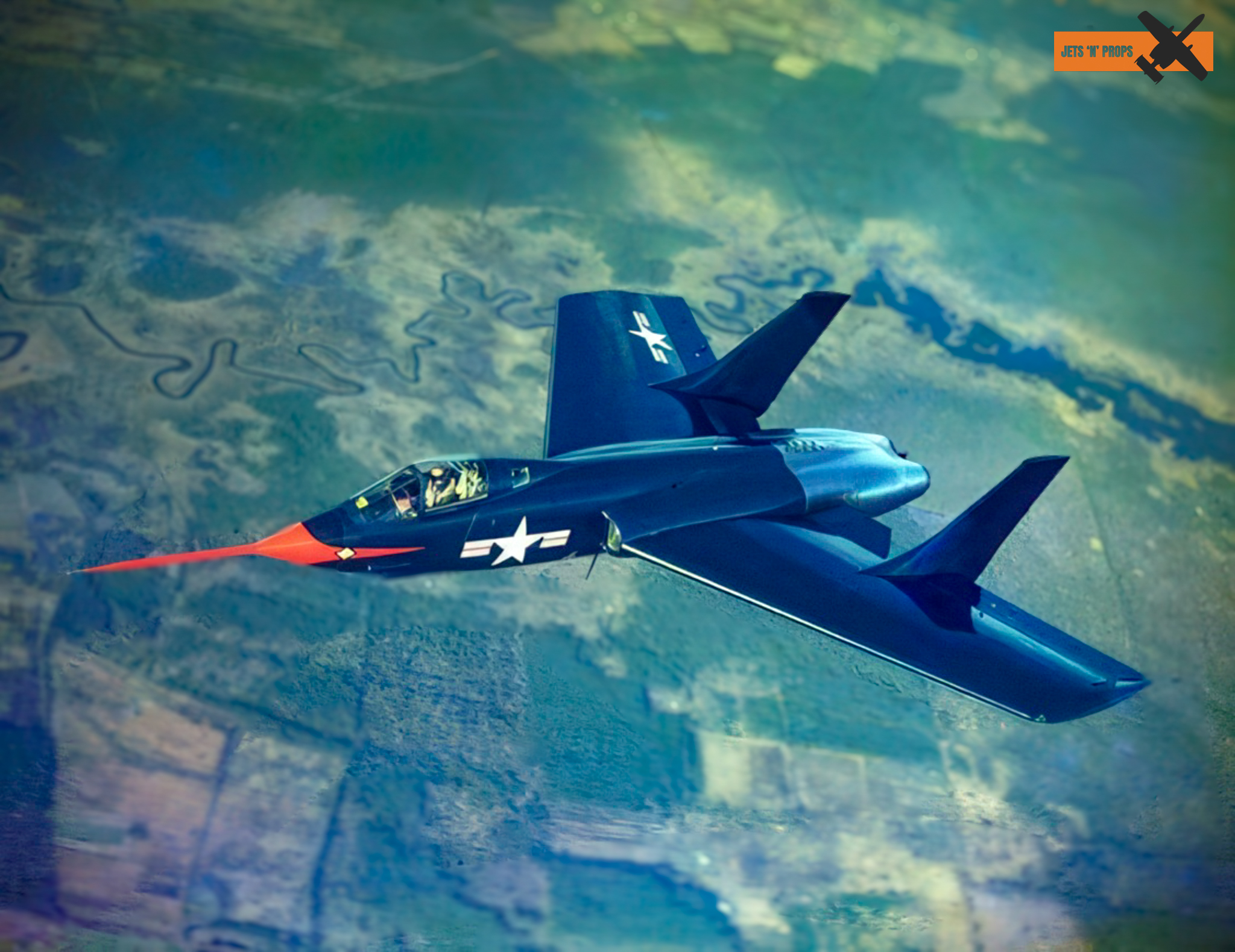 Jets - Vought XF7U-1 Cutlass prototype. It it proved to be very ...