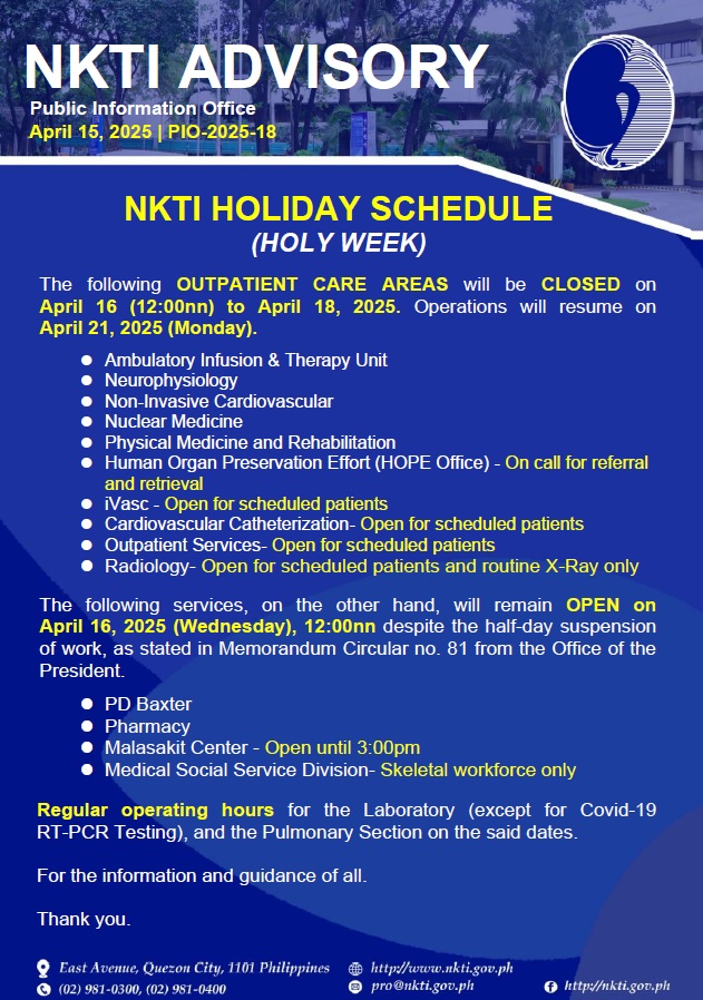 National Kidney and Transplant Institute | Quezon City