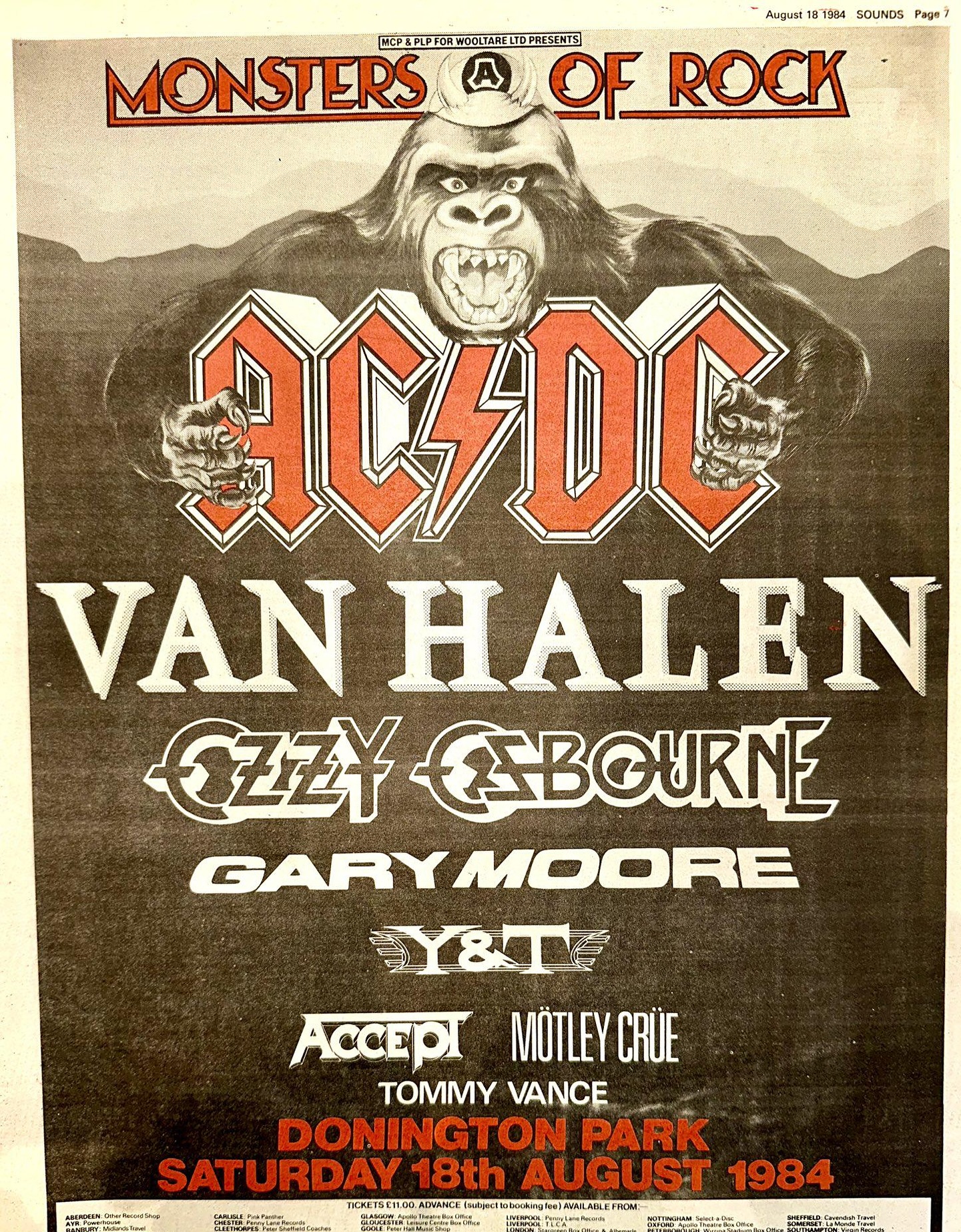 On this day in 1984, Van Halen, Ozzy, AC/DC, Motley Crue, Accept 