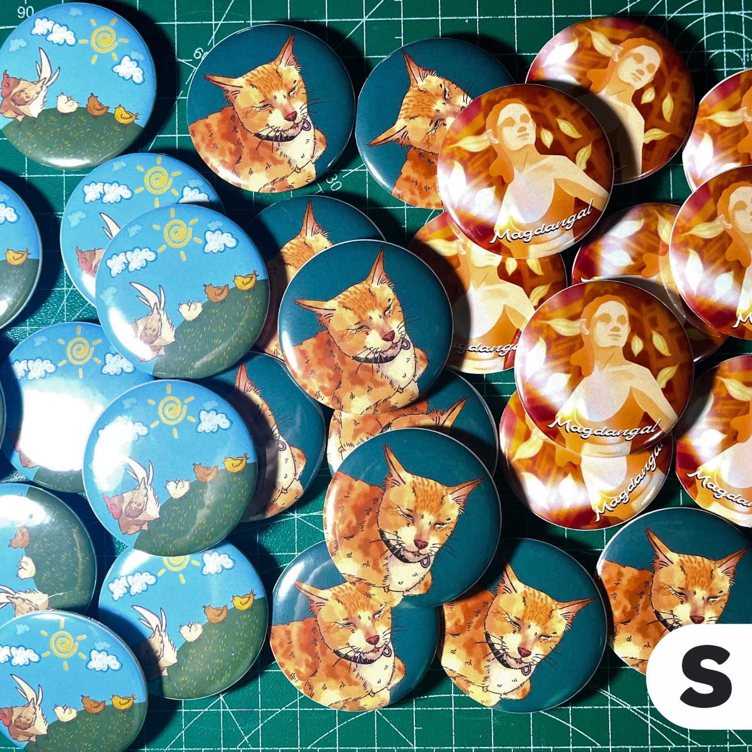 stickermo - 44mm Glossy Button Pin Badges Thank you... | Facebook