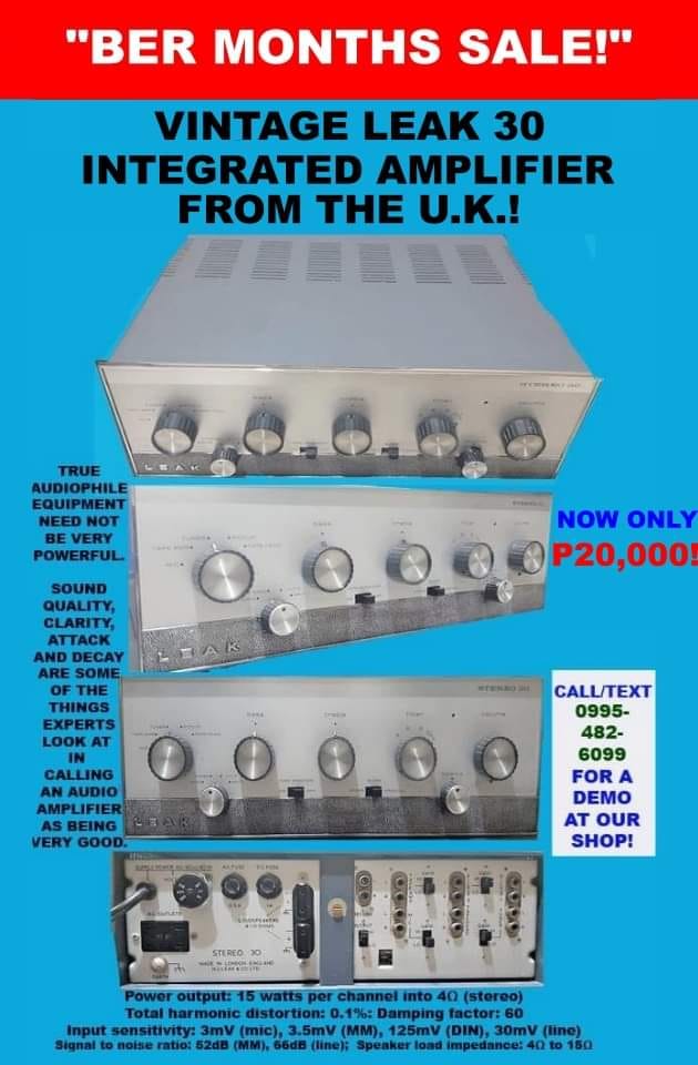 Vintage Leak Stereo 30 amplifier from 1965