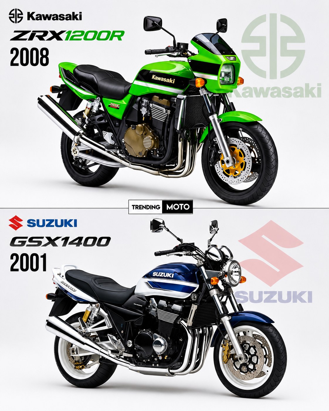 🔥 RETRO MUSCLE LEGENDS FACE OFF! 🔥 Kawasaki ZRX1200R 🆚 Suzuki