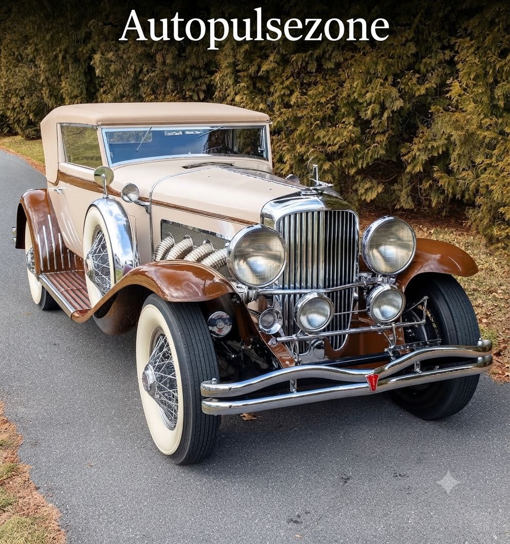 1933 Duesenberg SJ Rollston Convertible Victoria luxury car