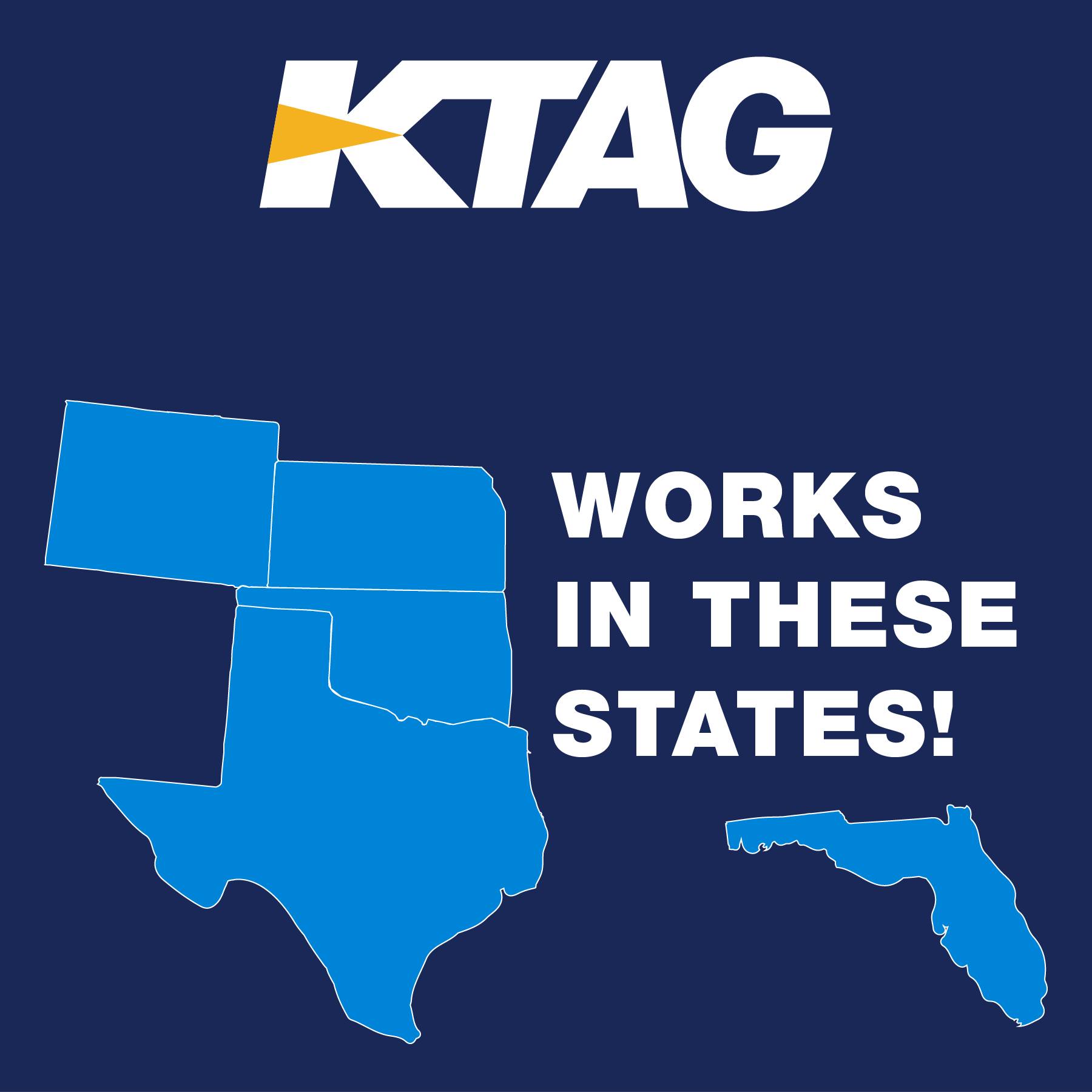KTAG works on toll roads in Kansas, Oklahoma, Texas, Florida and