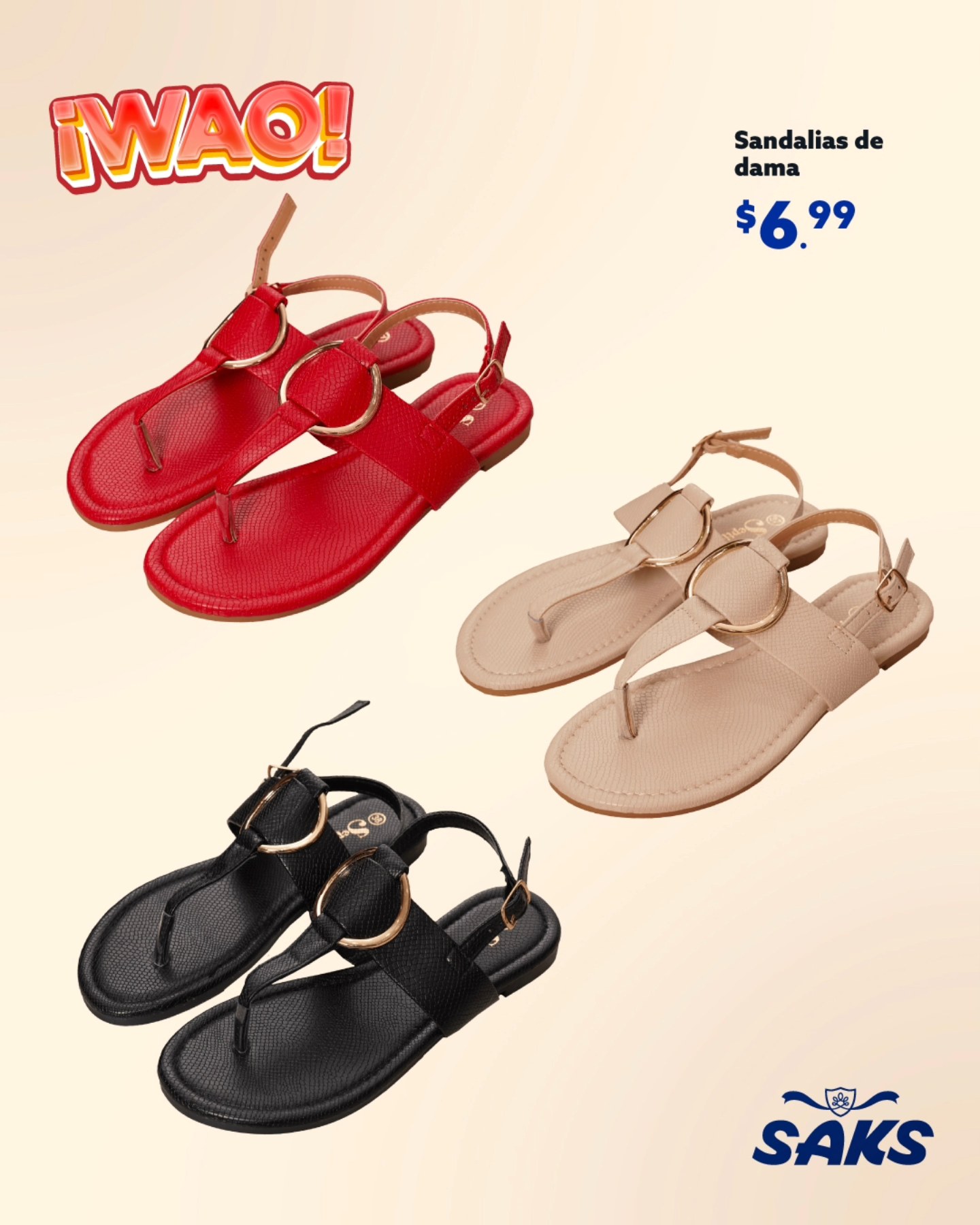 Wao ‼️ 👡 ✨ ¡El estilo más cómodo al mejor precio! 😉 Sandalias