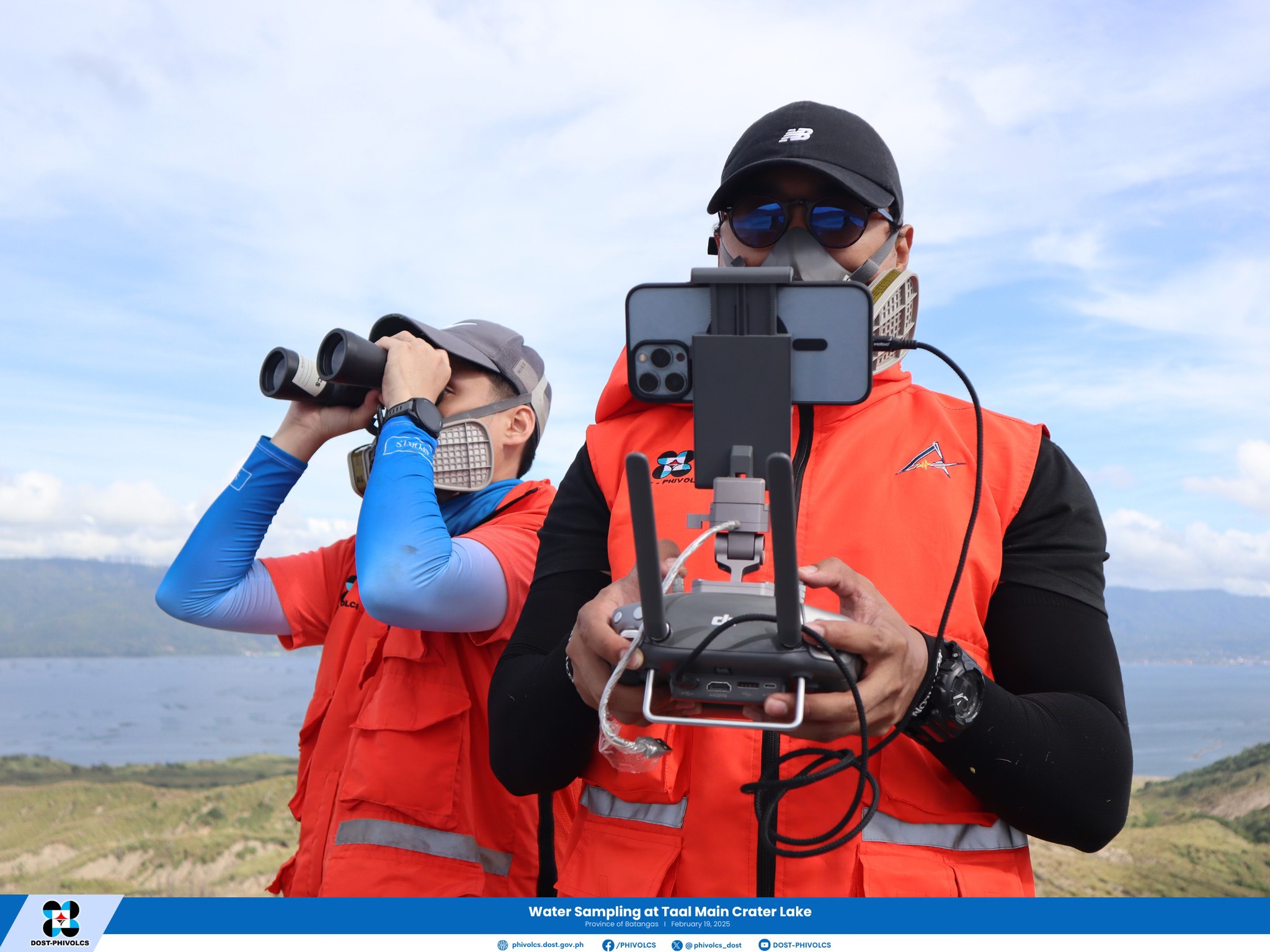 Philippine - Phivolcs provided a glimpse of their water sampling ...