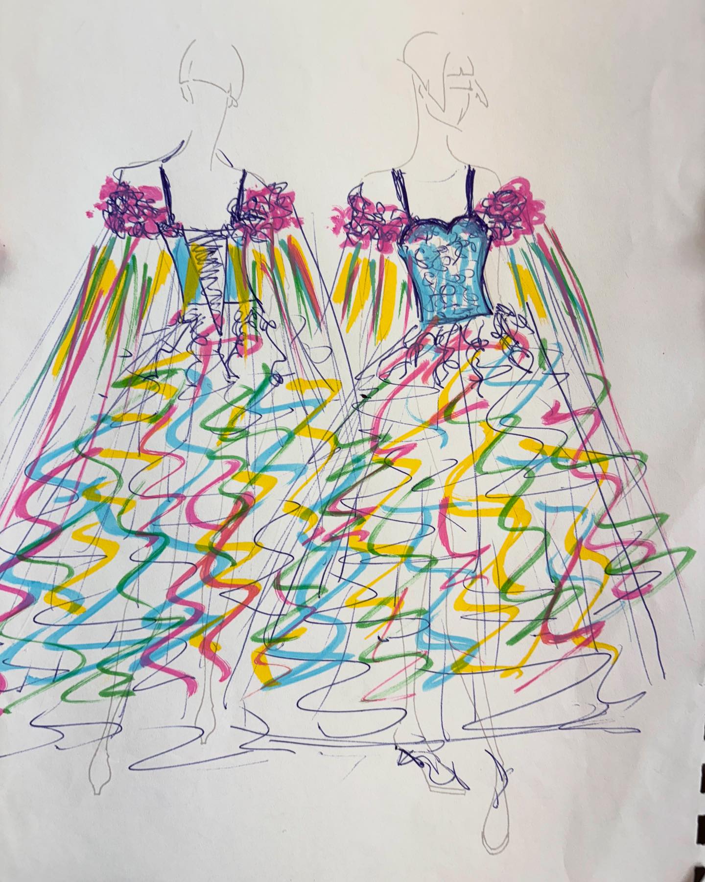 design your own princess dress ✨🩷 What a lovely morning with this little princess! Winner of the raffle I held when shaving my hair for charity. She won a package. This drawing Color:Red Floral Cocktail Dresses For Work SO ME Costume diy