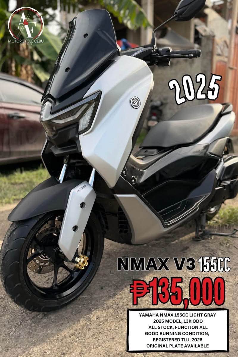 Make: Yamaha Nmax v3 155cc Mileage: 13K KM 📊 Year Model: 2025