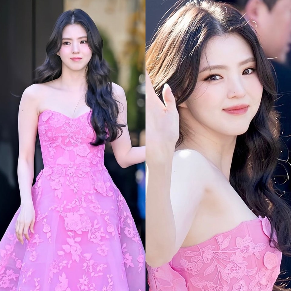 open lace back dress Pink Tulle Sequins Short A-Line Prom Dress, Cute Short Sleeve Evening