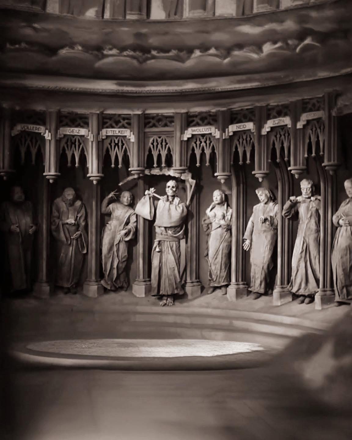 Silent and Pre-Code Horror - Death and the 7 deadly sins as they appear ...