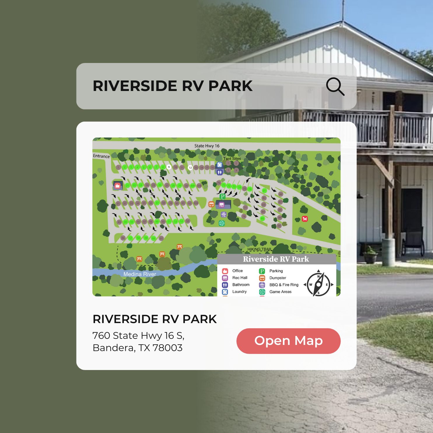Riverside RV Park Bandera, Texas - Searching for the ideal spot at ...