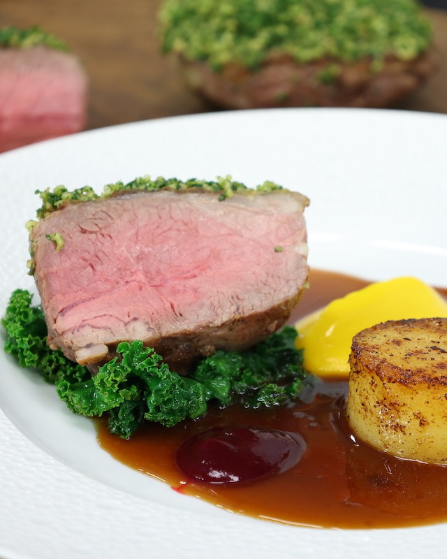 Saturday - Rump of Lamb with Walnuts & Beets! Tender, juicy lamb rumps ...