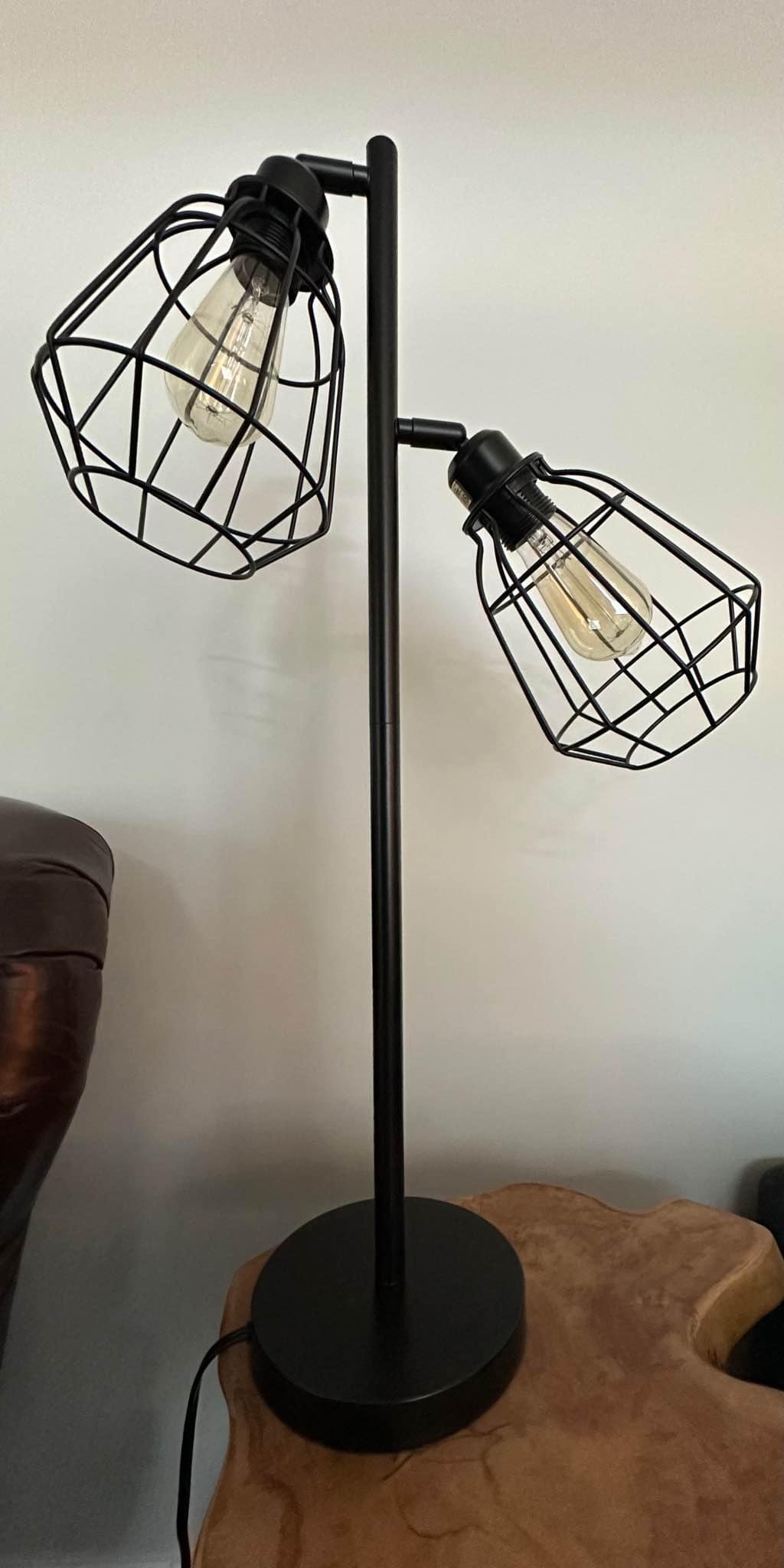 Urban barn industrial style floor lamp + 2 table lamps lightbulbs not