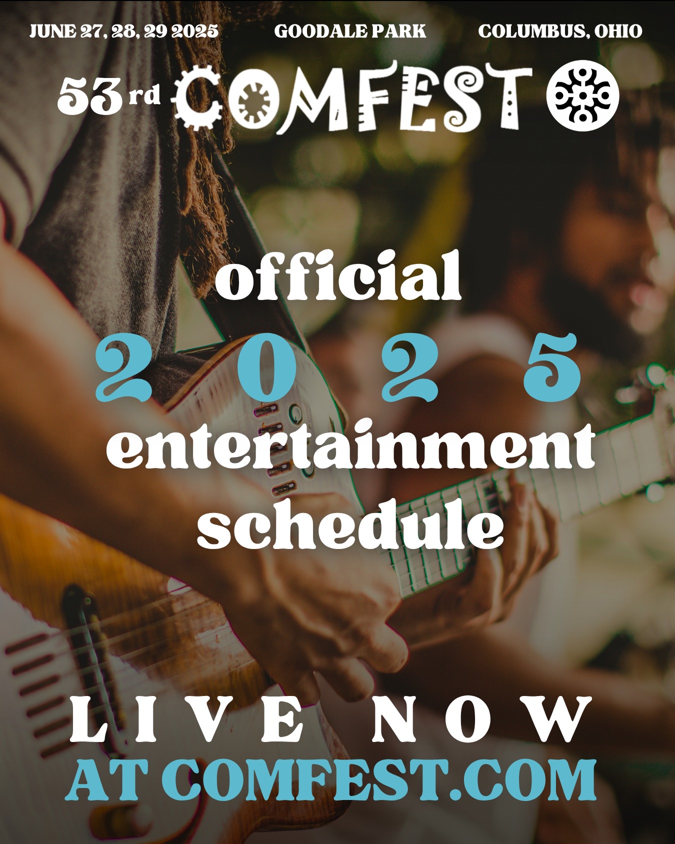Community - The 2025 ComFest Entertainment Schedule is LIVE NOW! 🎶 🗣️ ...